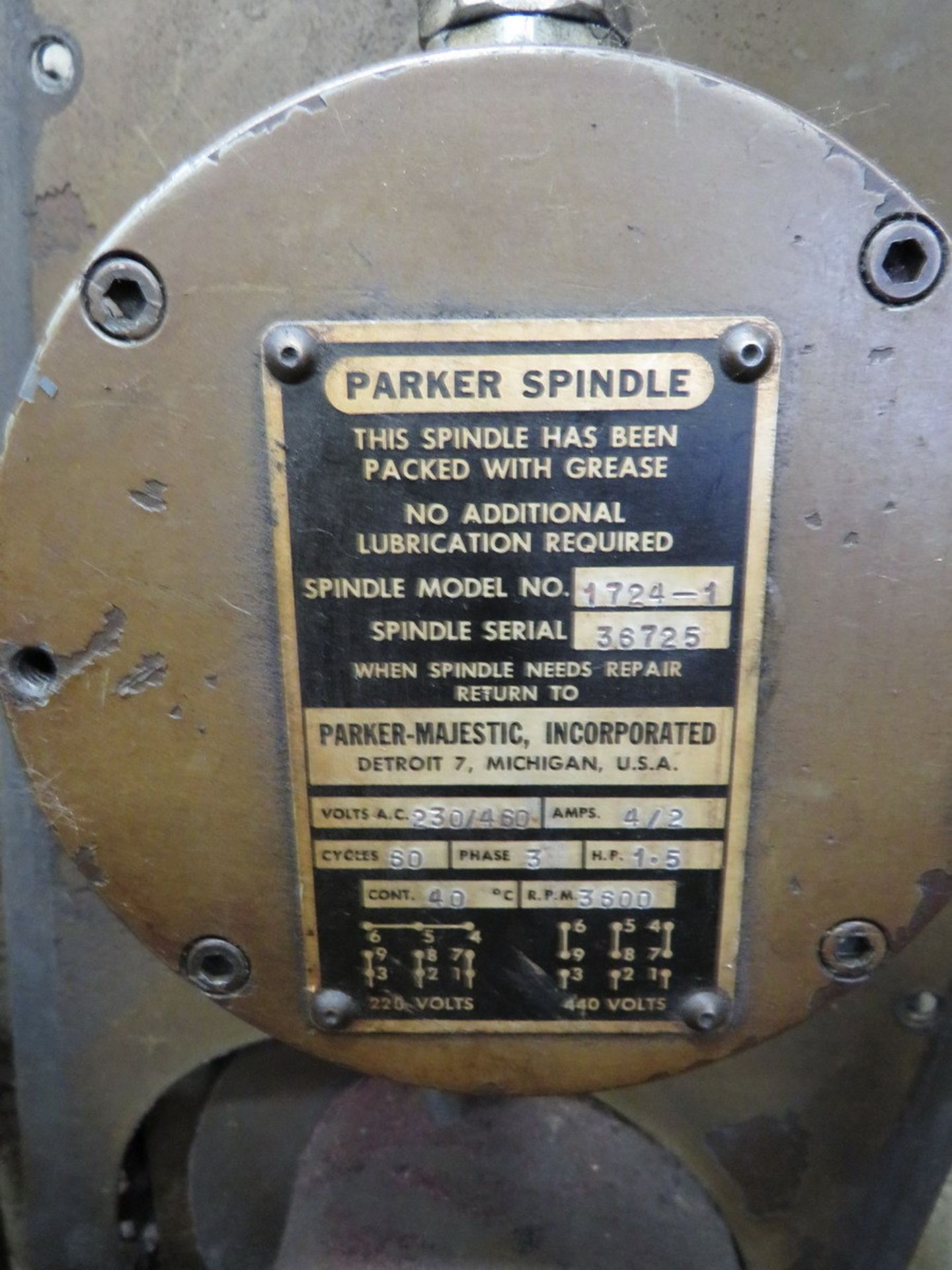 Parker Majestic 6" x 18" Surface Grinder - Image 3 of 3