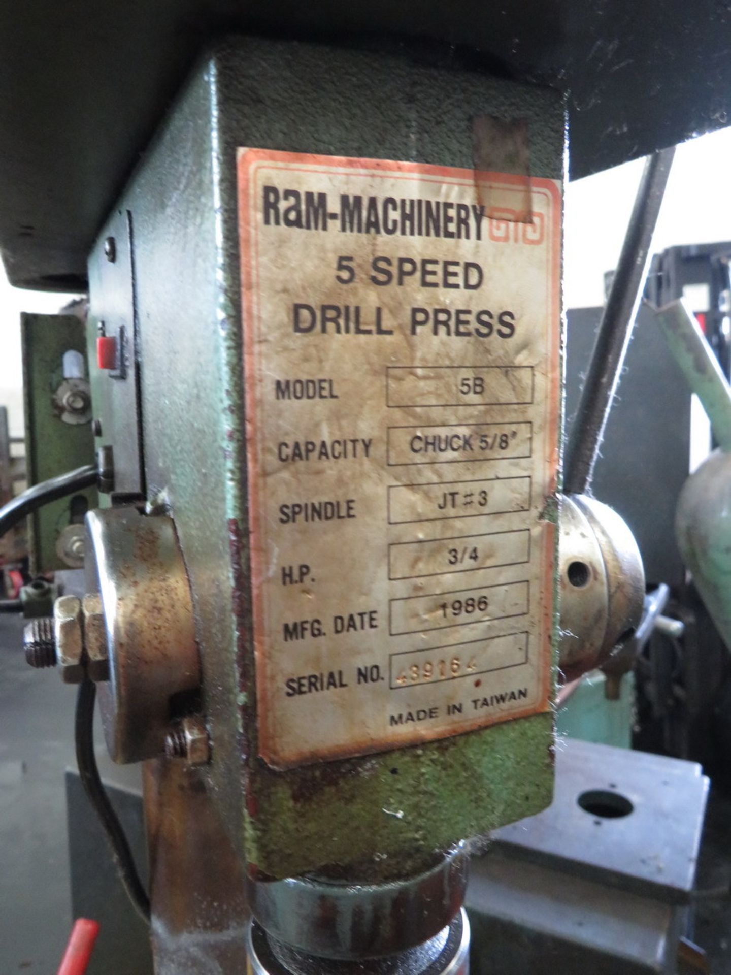 Ram Machinery 5-Speed Drill Press - Image 2 of 2