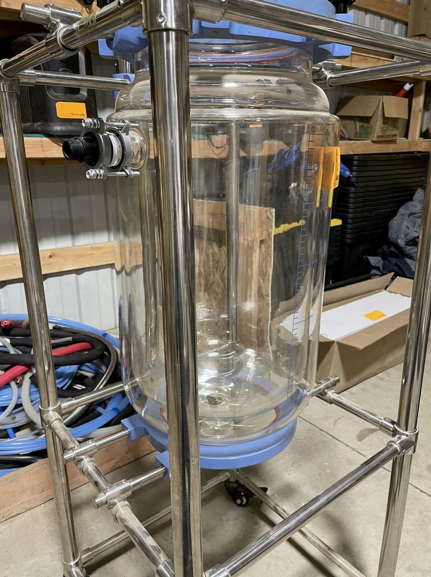 50L Glass Reactor w/ Stainless Steel Basket - Image 2 of 3