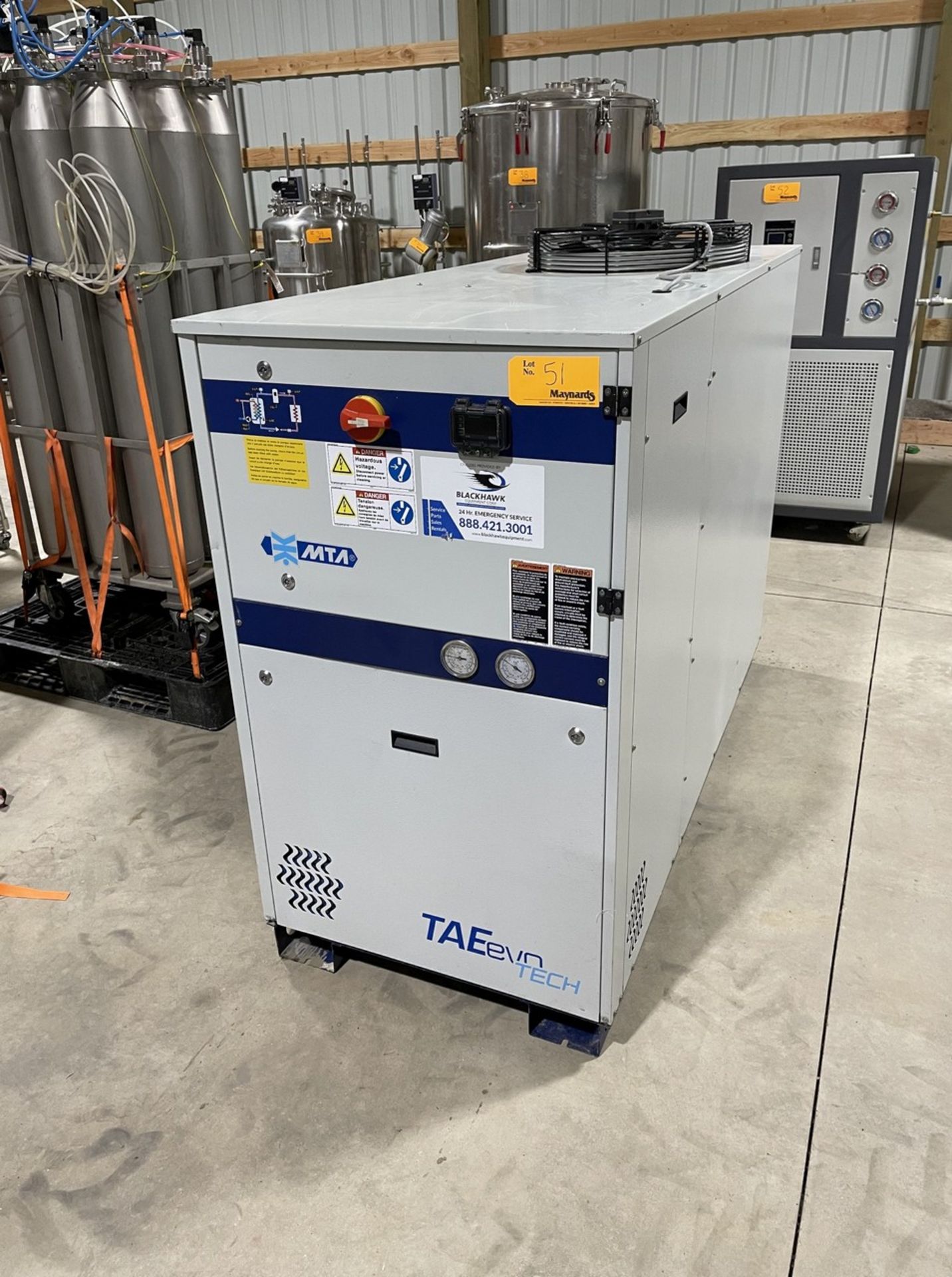 2018 MTA TAEevo TECH 081 Industrial Process Water Chiller - Image 2 of 10