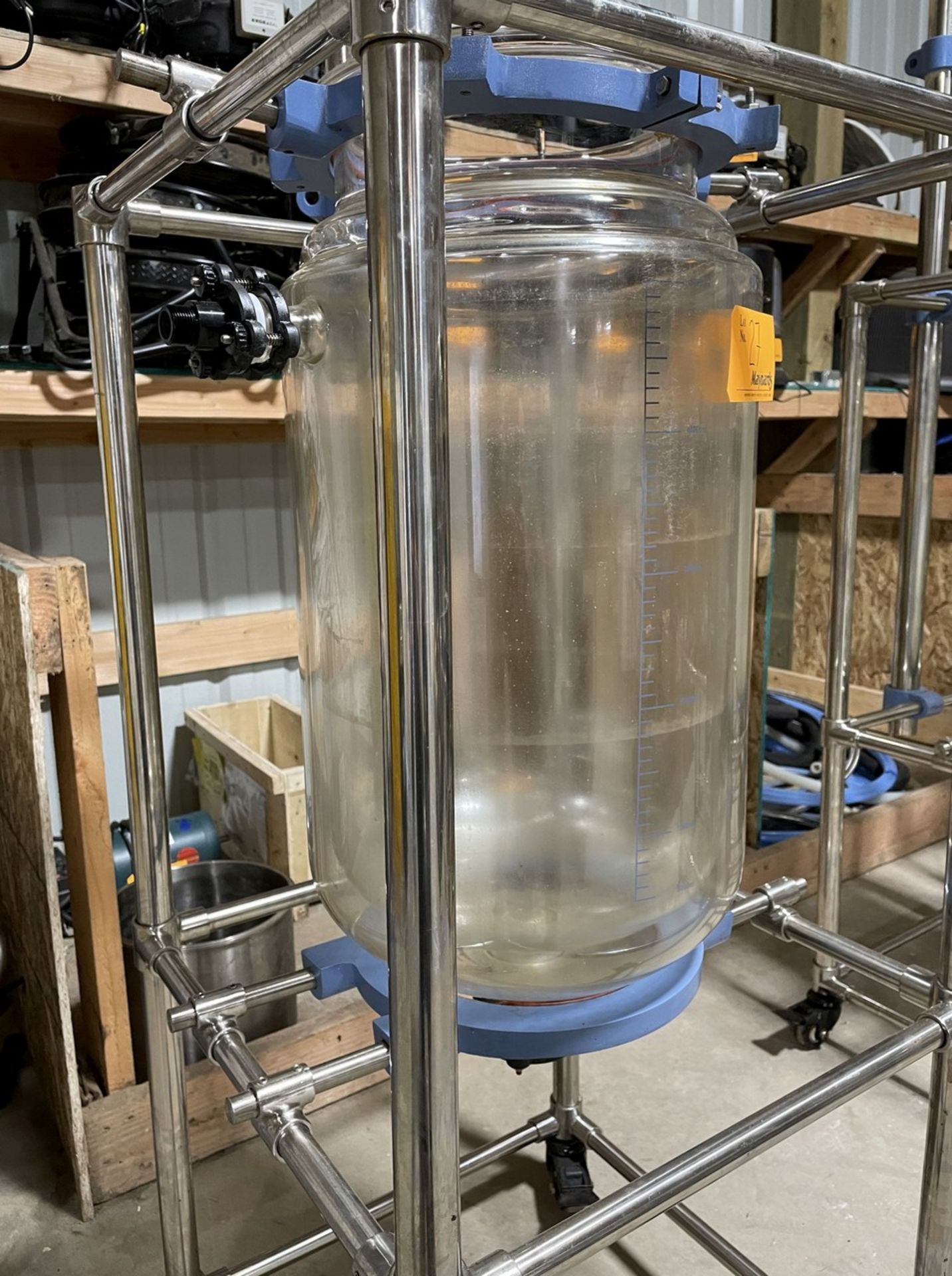 50L Glass Reactor w/ Stainless Steel Basket - Image 2 of 3