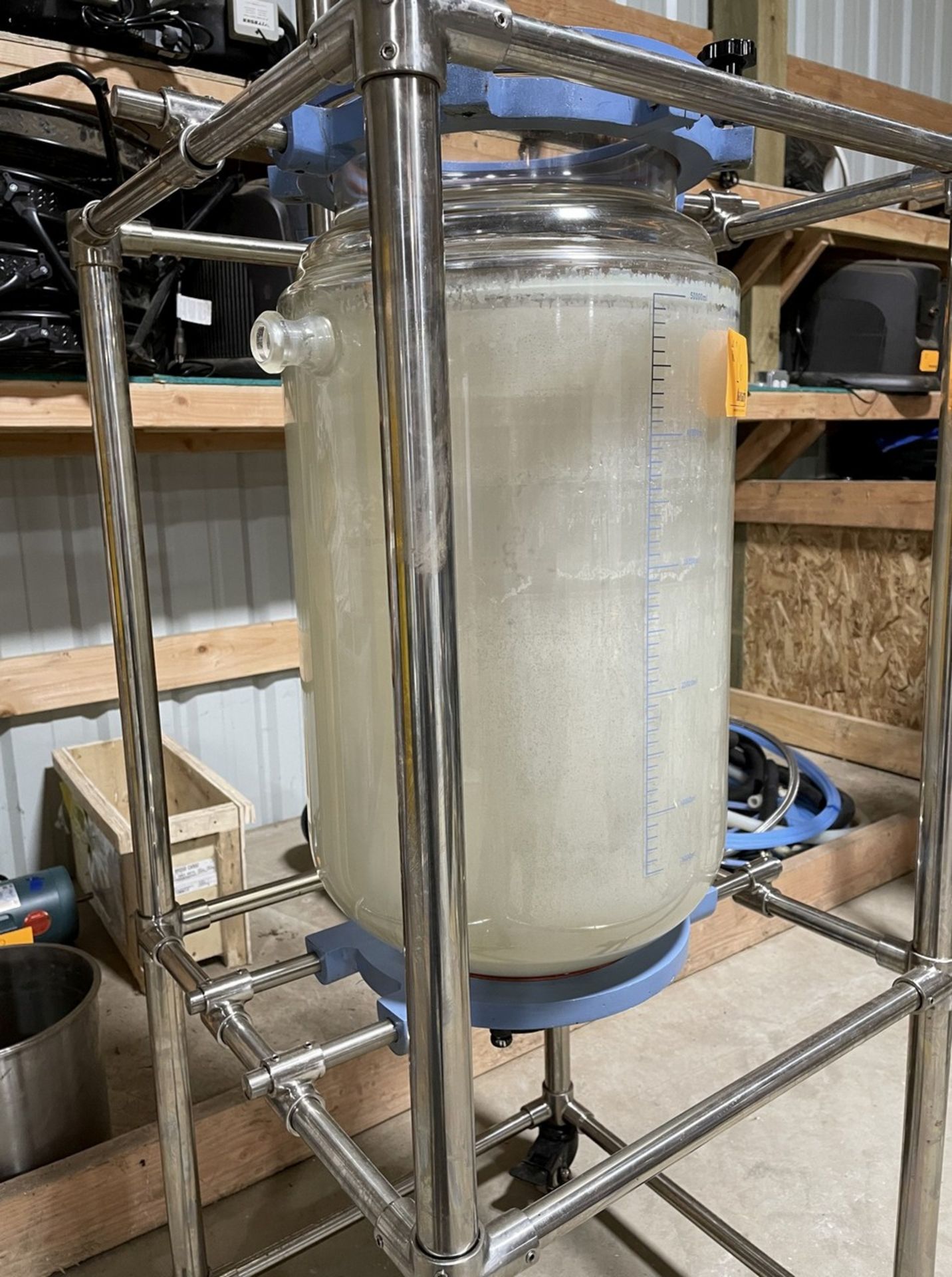 50L Glass Reactor w/ Stainless Steel Basket - Image 2 of 3