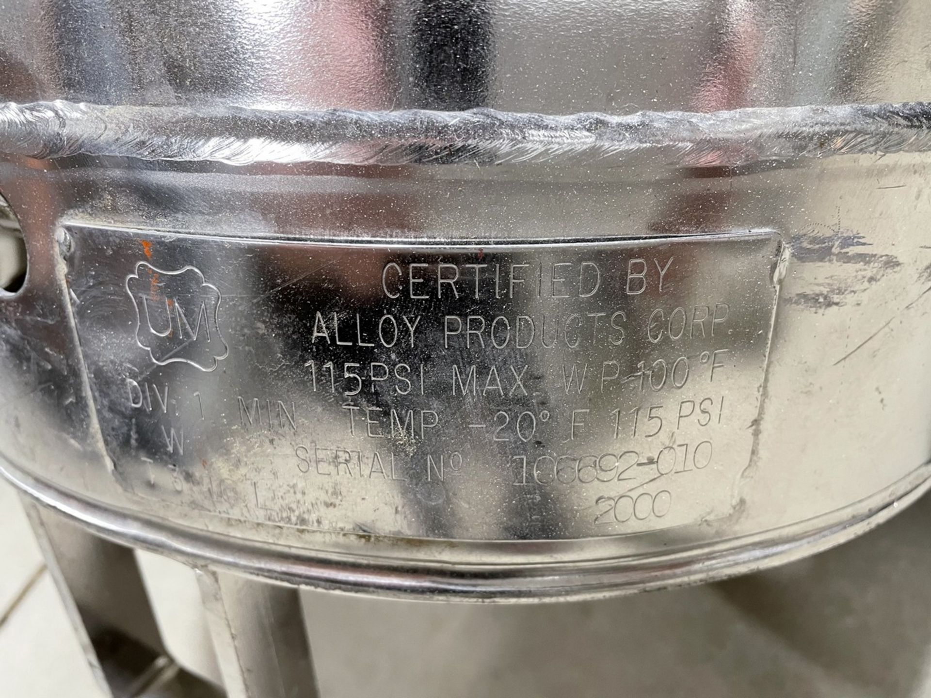 Alloy Products Pressure Tank - Image 3 of 3