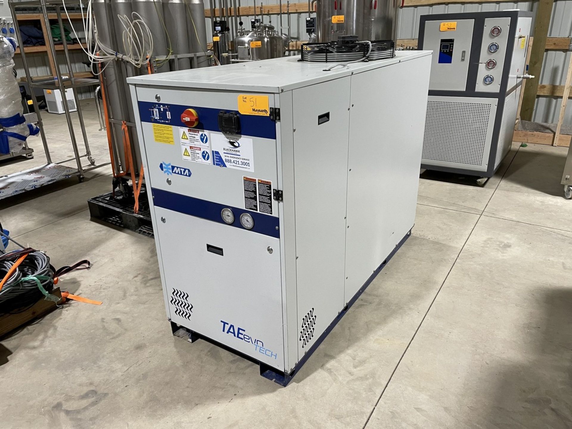 2018 MTA TAEevo TECH 081 Industrial Process Water Chiller