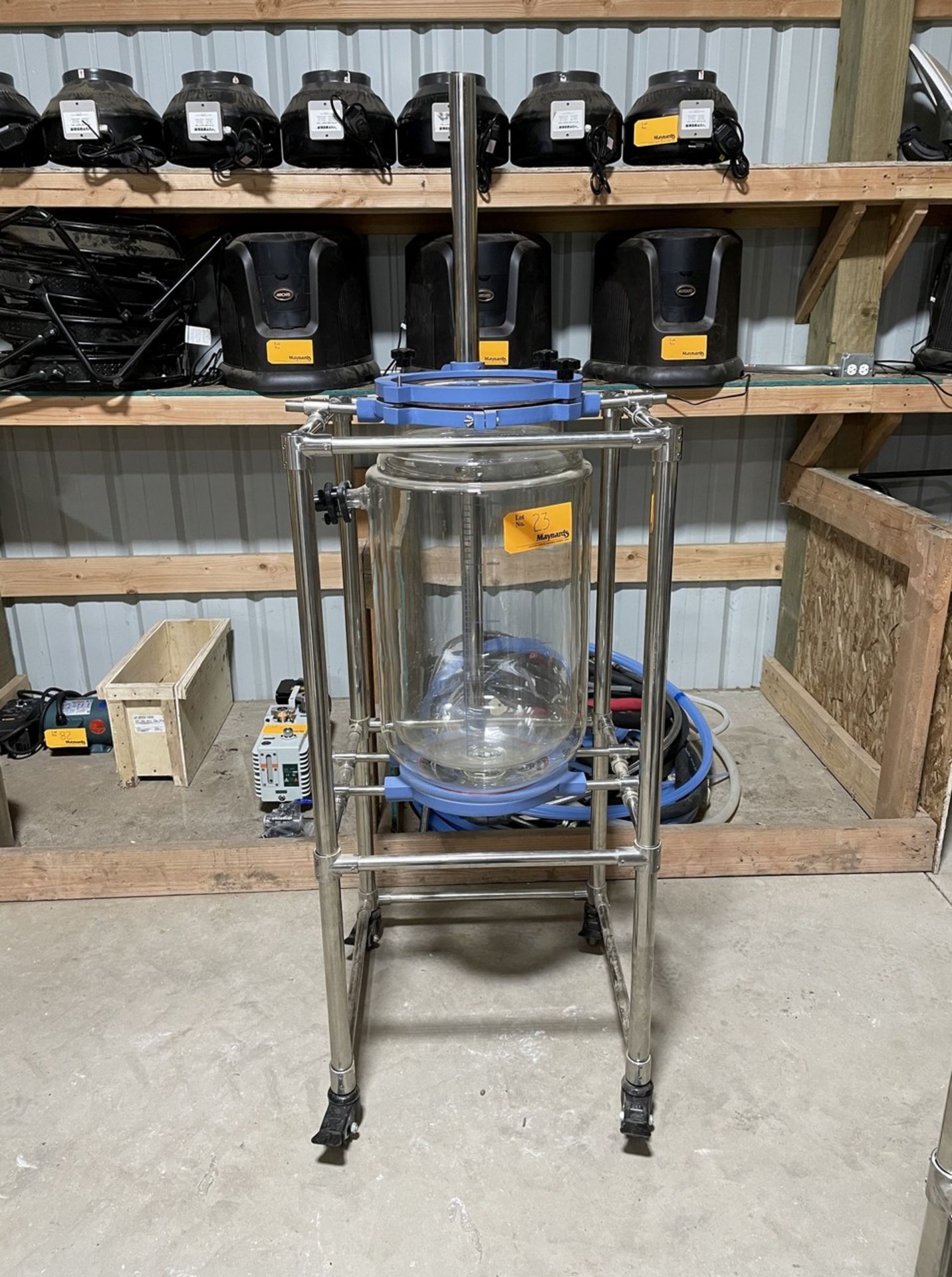 50L Glass Reactor w/ Stainless Steel Basket