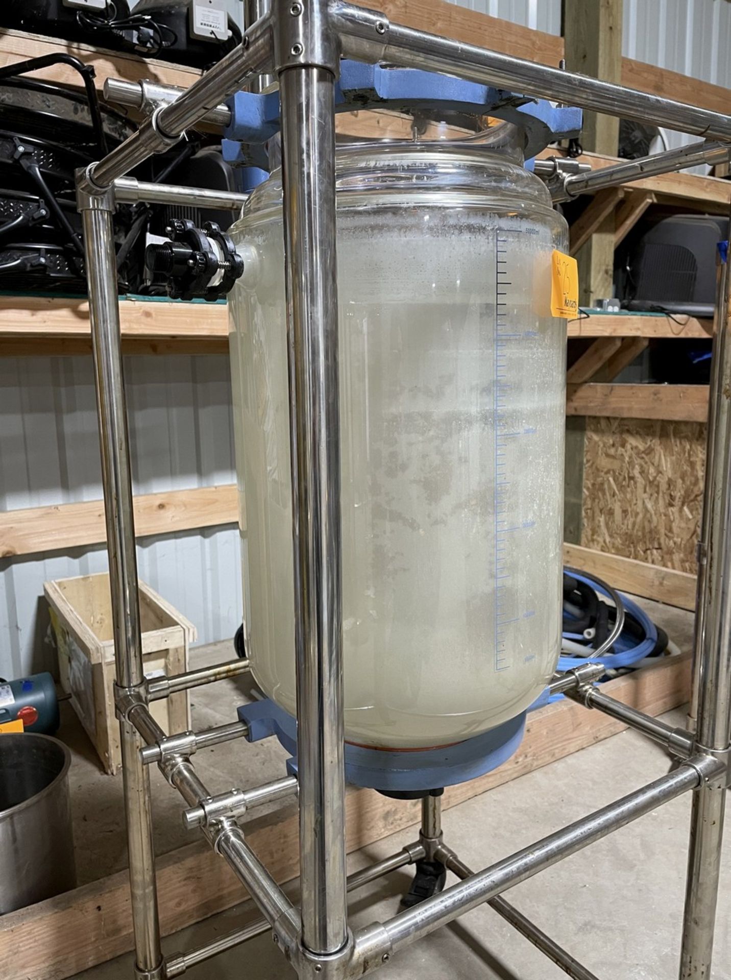 50L Glass Reactor w/ Stainless Steel Basket - Image 2 of 3