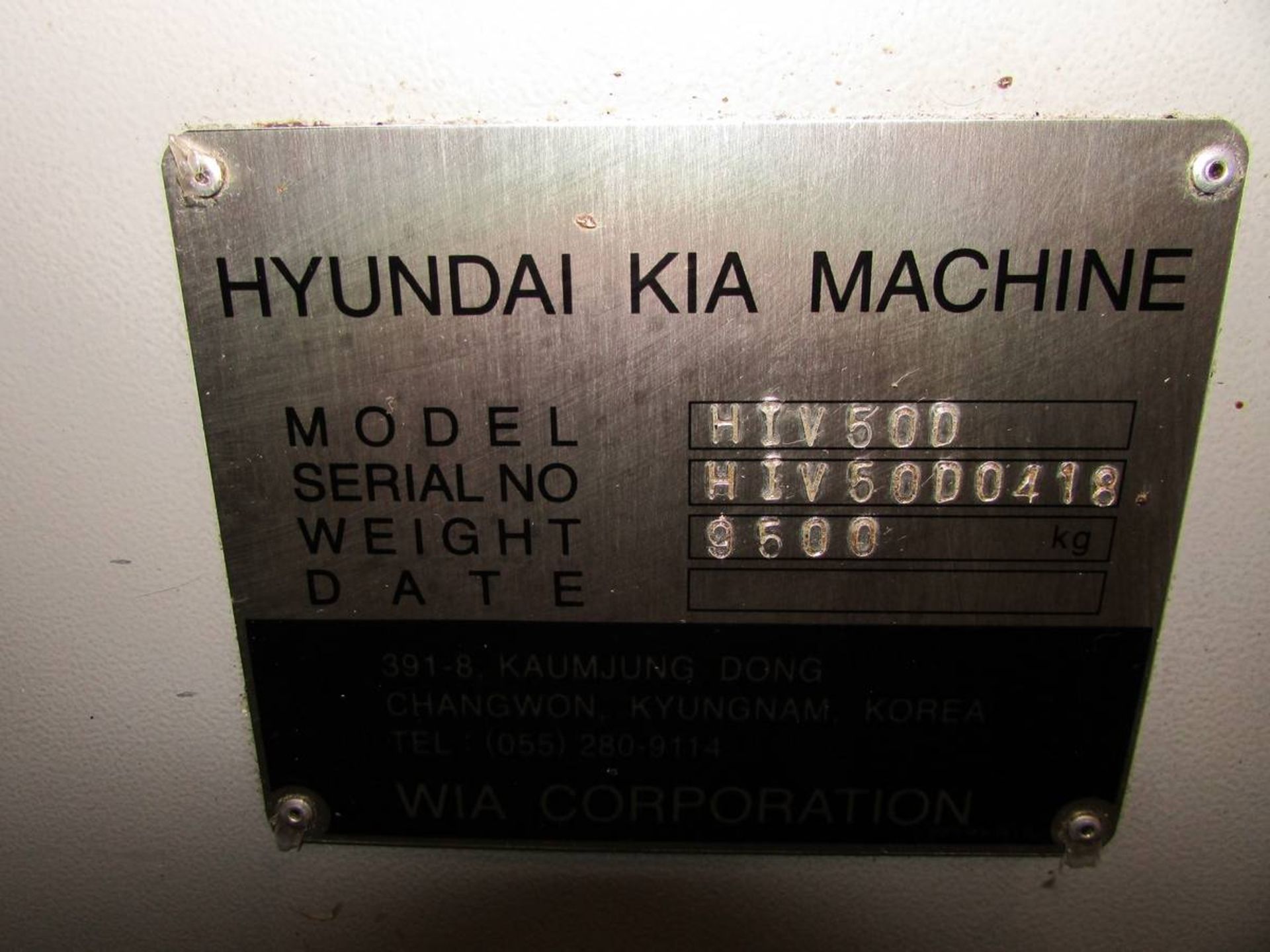 2007 Hyundia Kia Machine HIV50D Vertical 3-Axis CNC Machining Center - Image 28 of 29