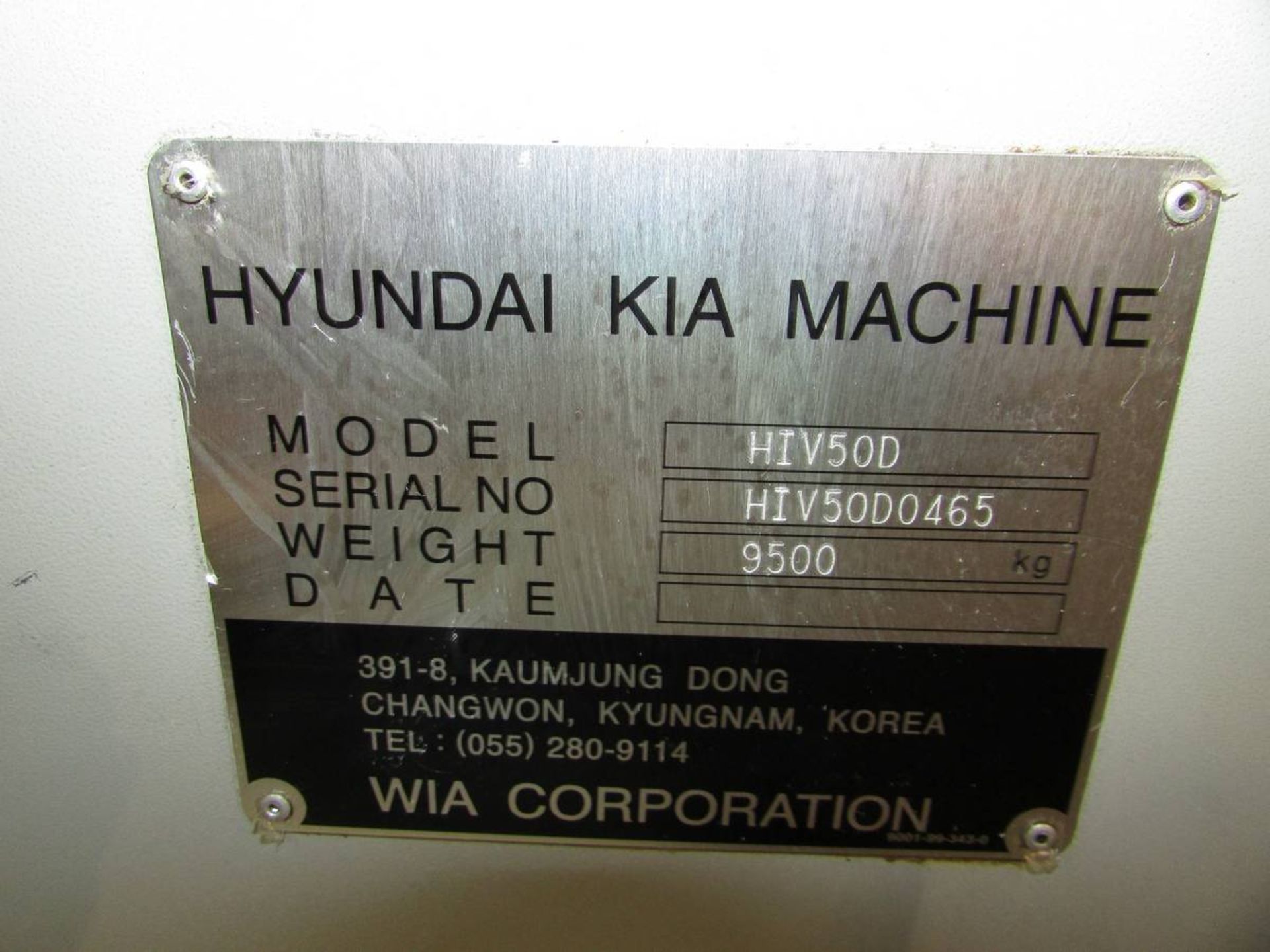 2007 Hyundia Kia Machine HIV50D Vertical 3-Axis CNC Machining Center - Image 28 of 29