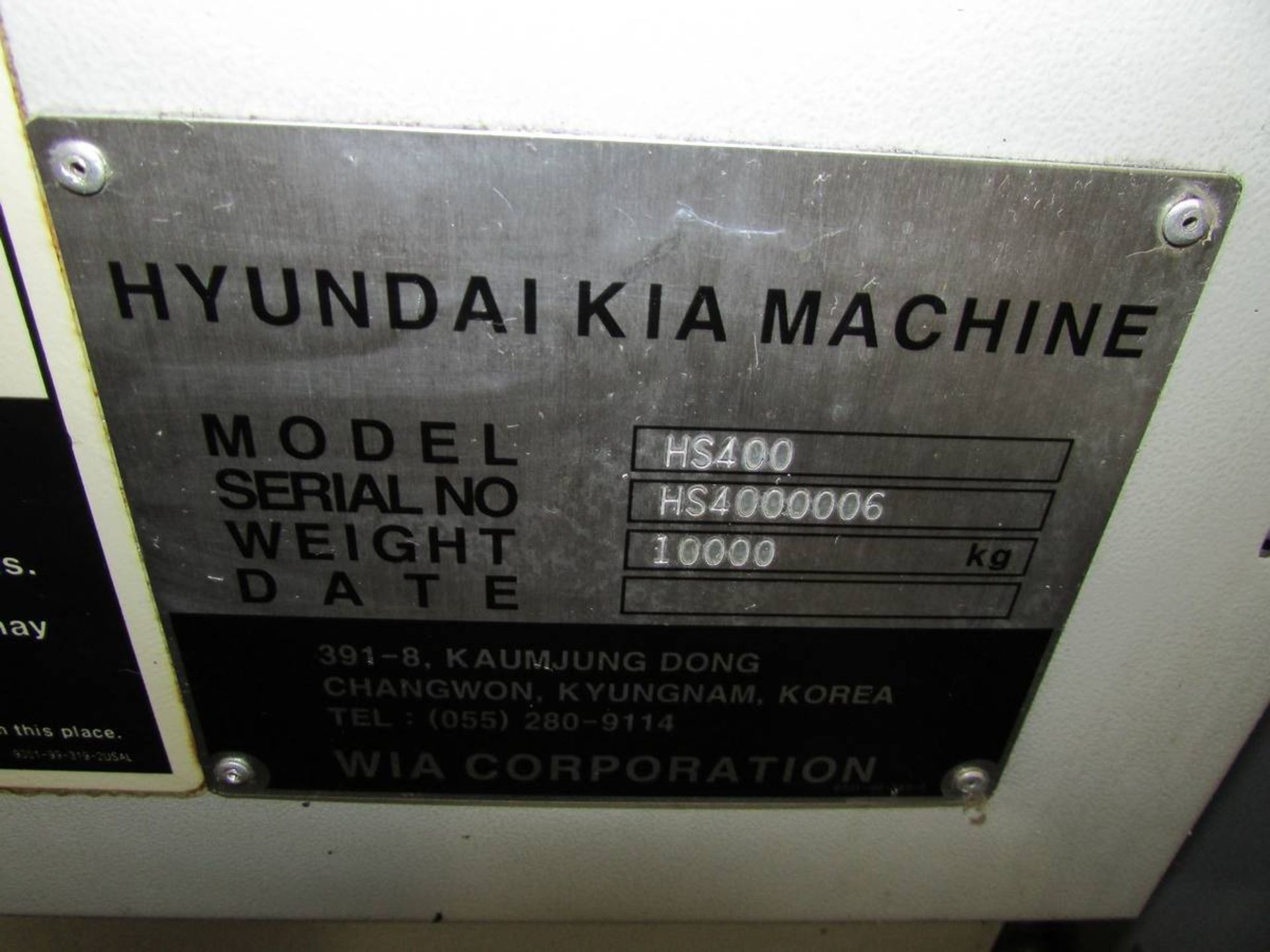 2007 Hyundia Kia Machine HS400 Horizontal 4-Axis CNC Machining Center - Image 33 of 34