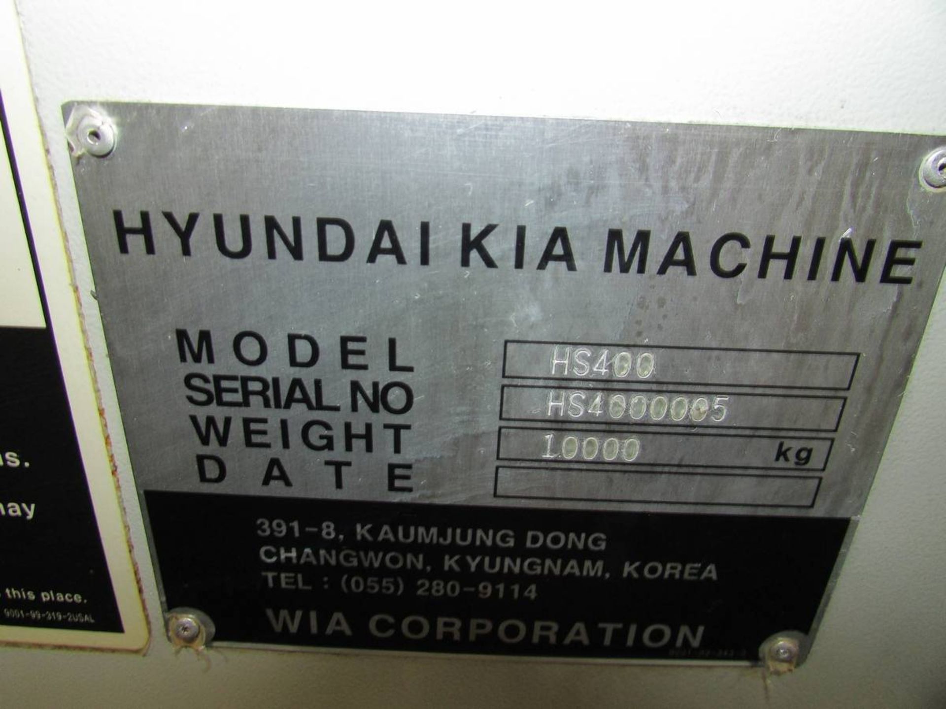 2007 Hyundia Kia Machine HS400 Horizontal 4-Axis CNC Machining Center - Image 33 of 34