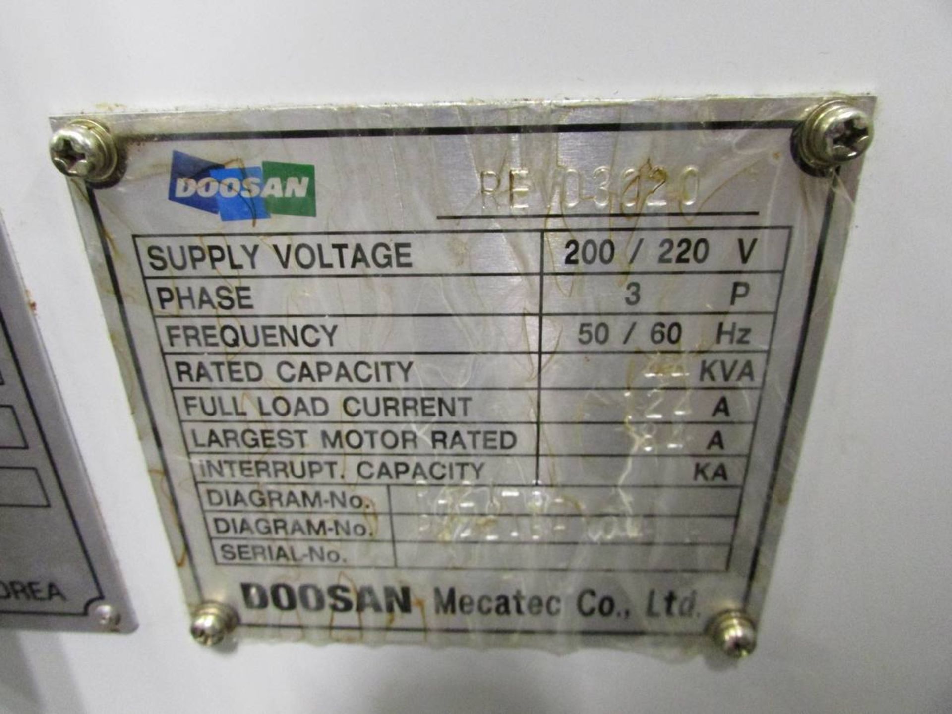 2004 Doosan Mecatec REVO 3020 Vertical 3-Axis CNC Milling Machine - Image 23 of 23