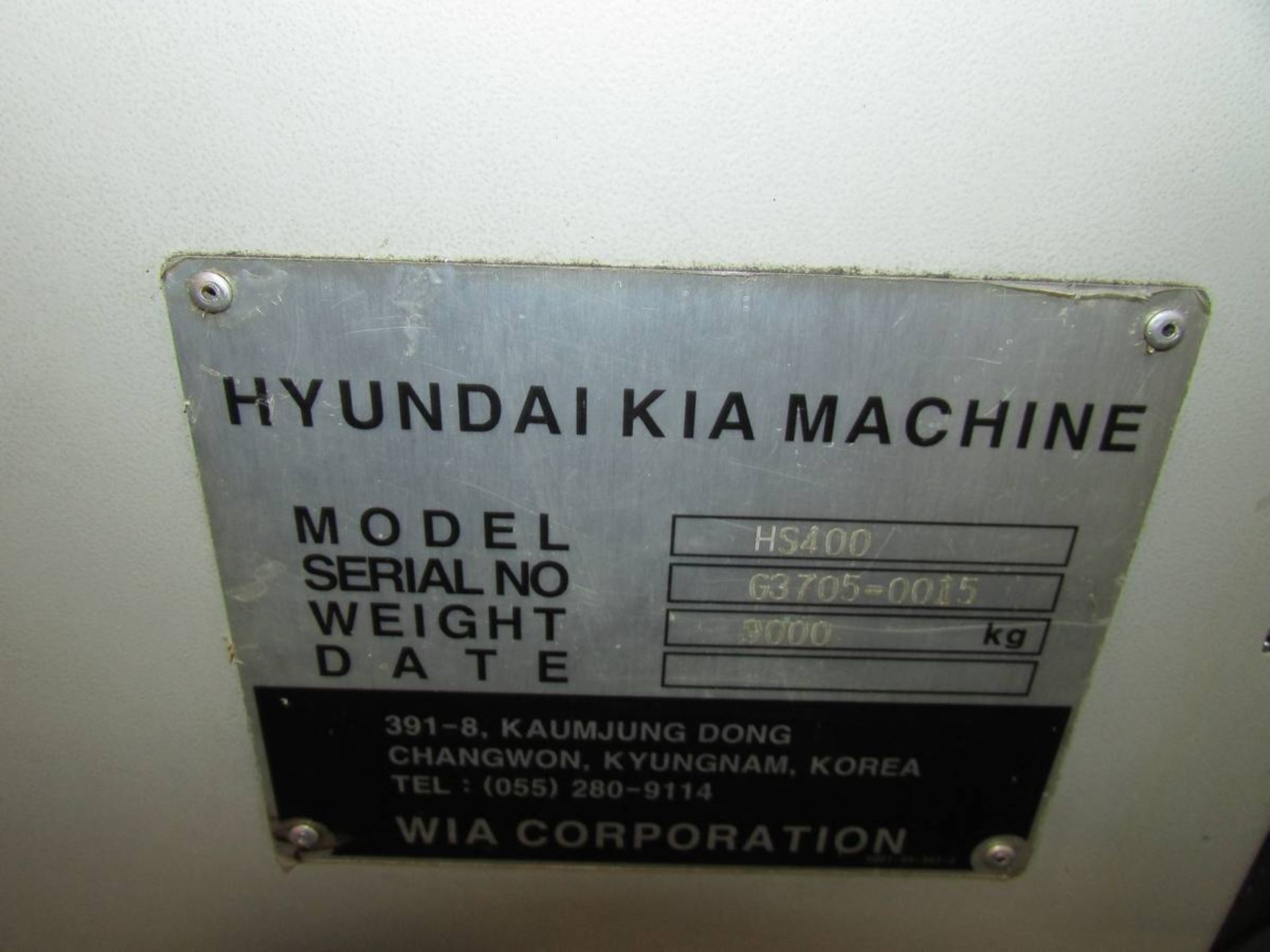 2008 Hyundia Kia Machine HS400 Horizontal 4-Axis CNC Machining Center - Image 34 of 34