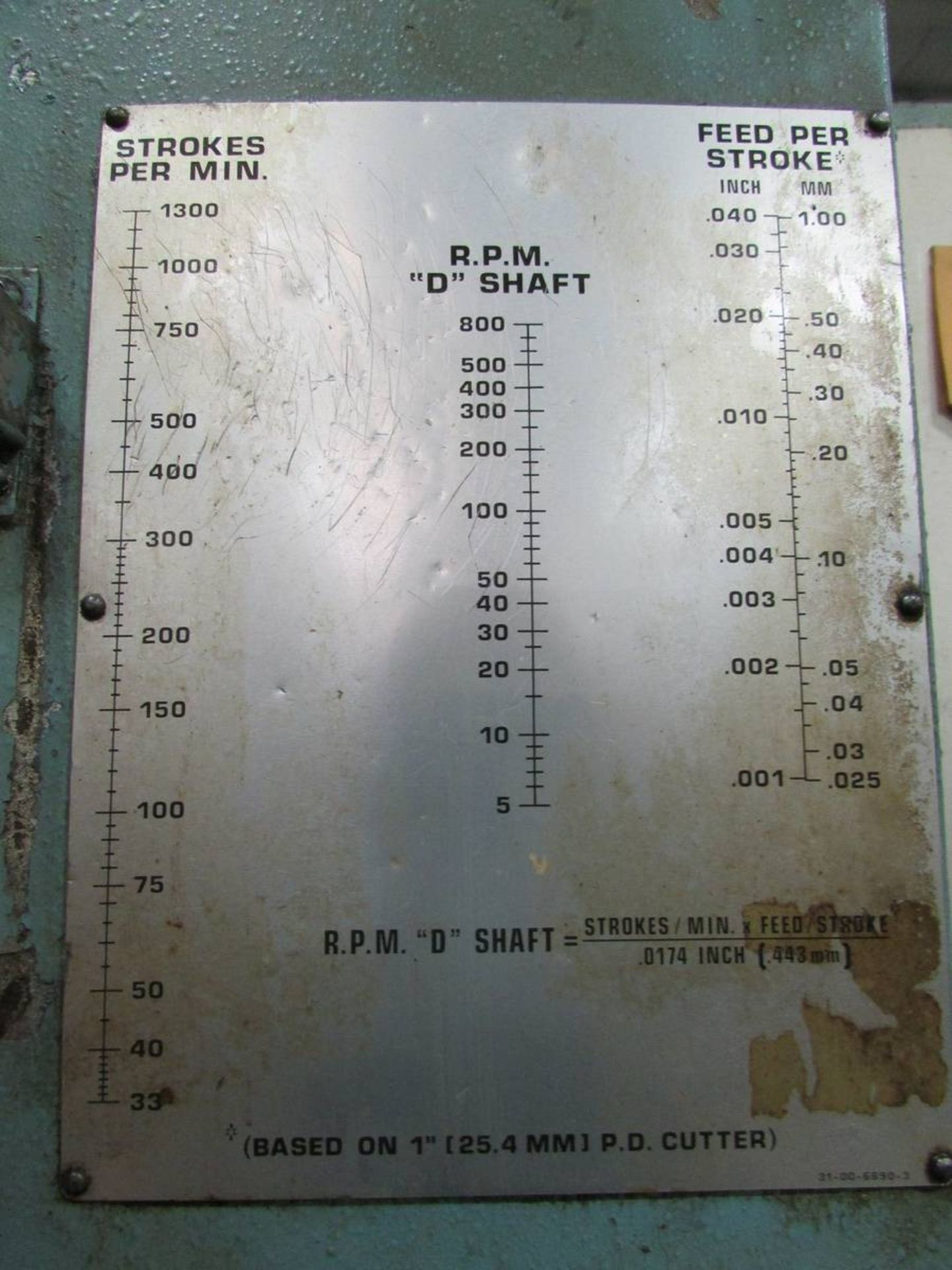 Fellows 10-2 Vertical Gear Shaping Machine - Image 6 of 17