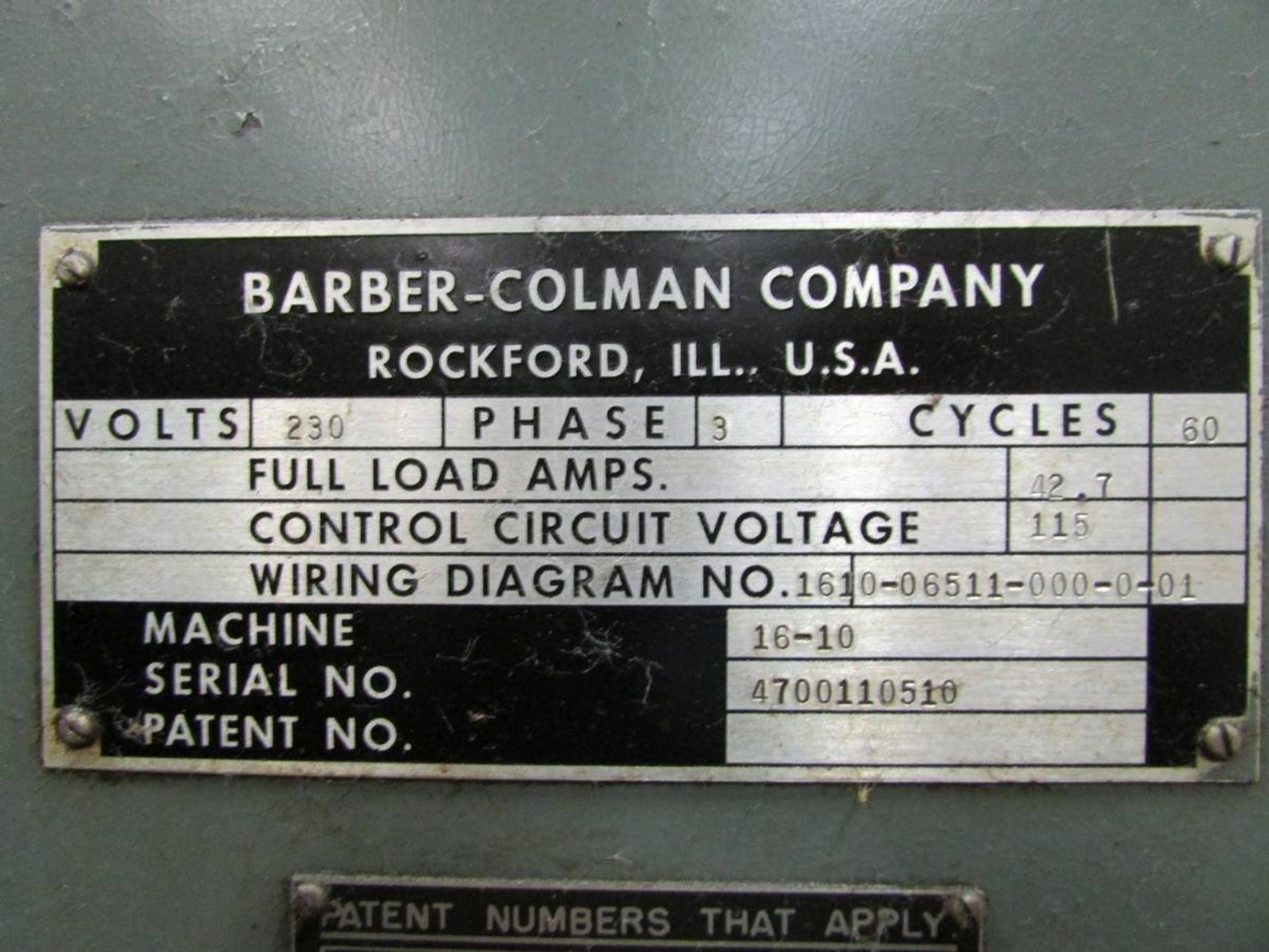 Barber Colman 16-10 Universal CNC Gear Hobbing Machine - Image 22 of 22