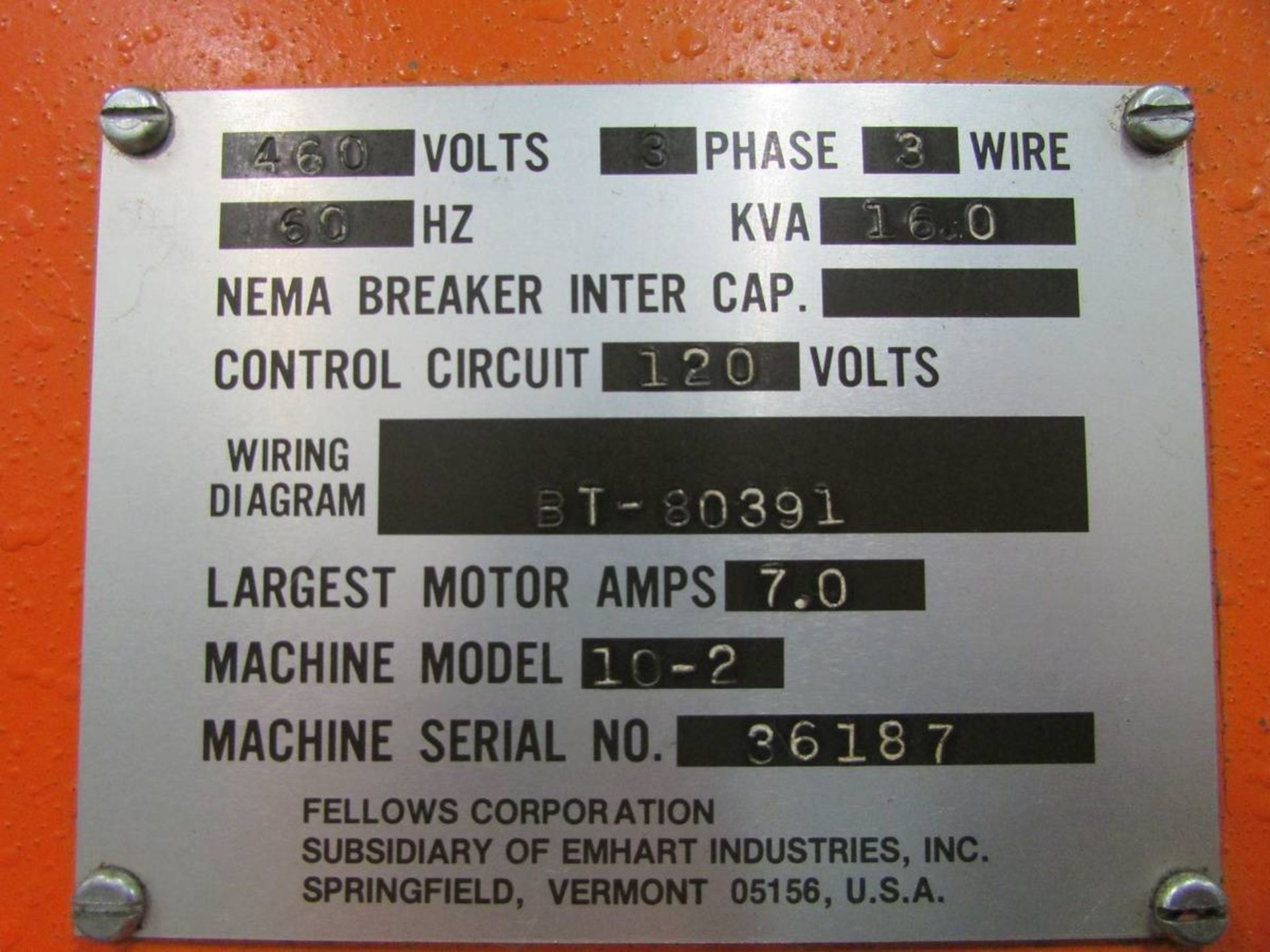 Fellows 10-2 Vertical Gear Shaping Machine - Image 17 of 17