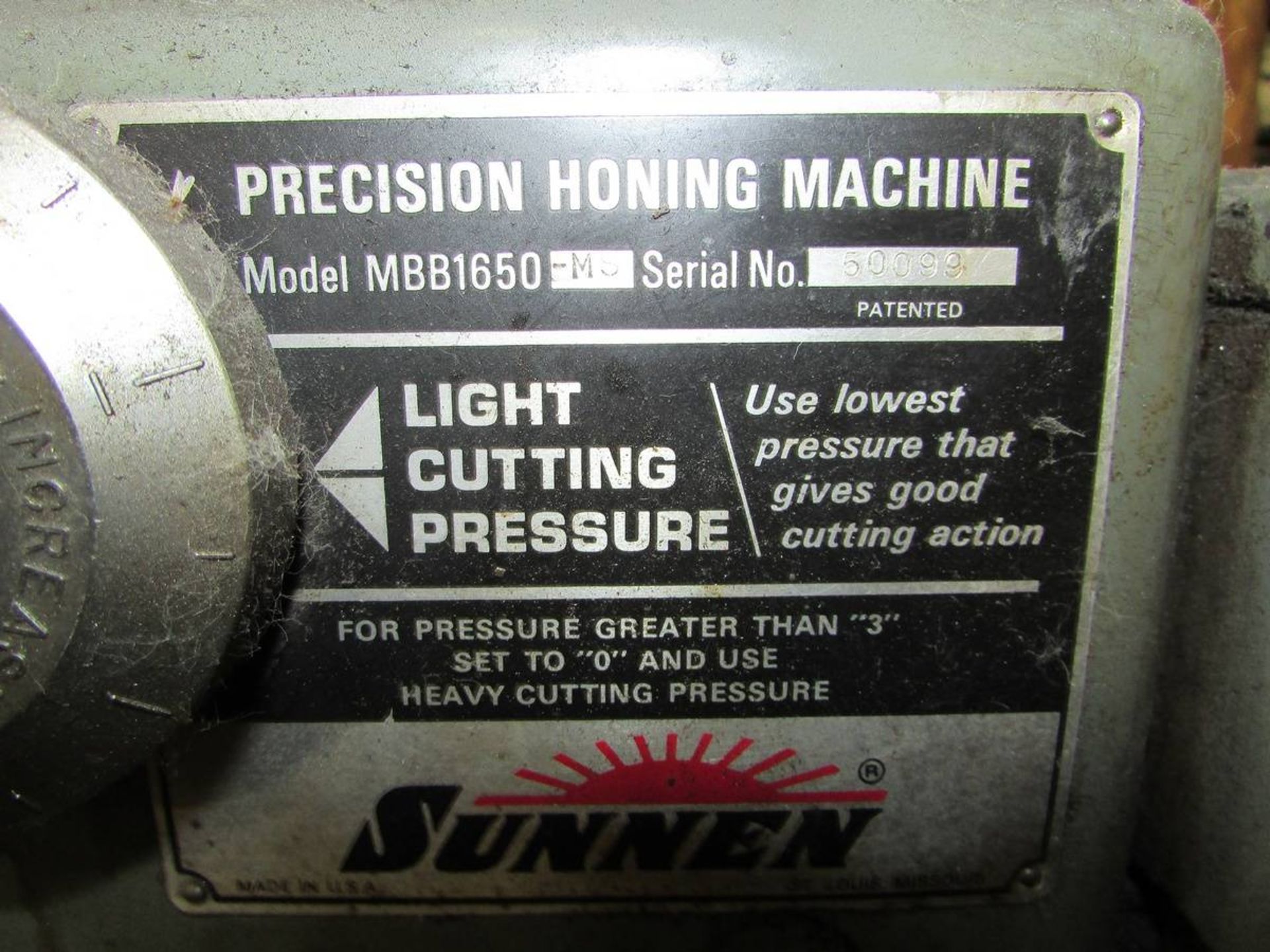 Sunnen MBB1650-MS Precision Honing Machine - Image 11 of 11