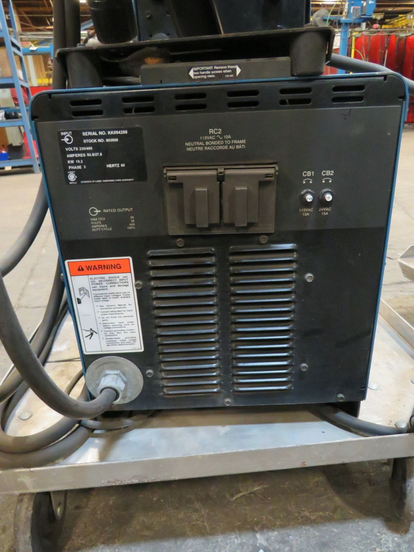 1999 Miller Phoenix 456 DC Inverter Arc Welder - Image 6 of 7