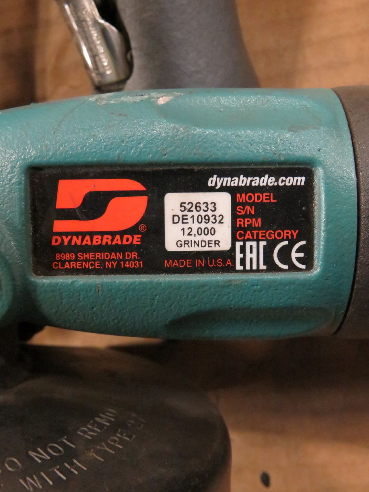 Dynablade 52633 (4) Right Angle Pneumatic Grinder - Image 2 of 2