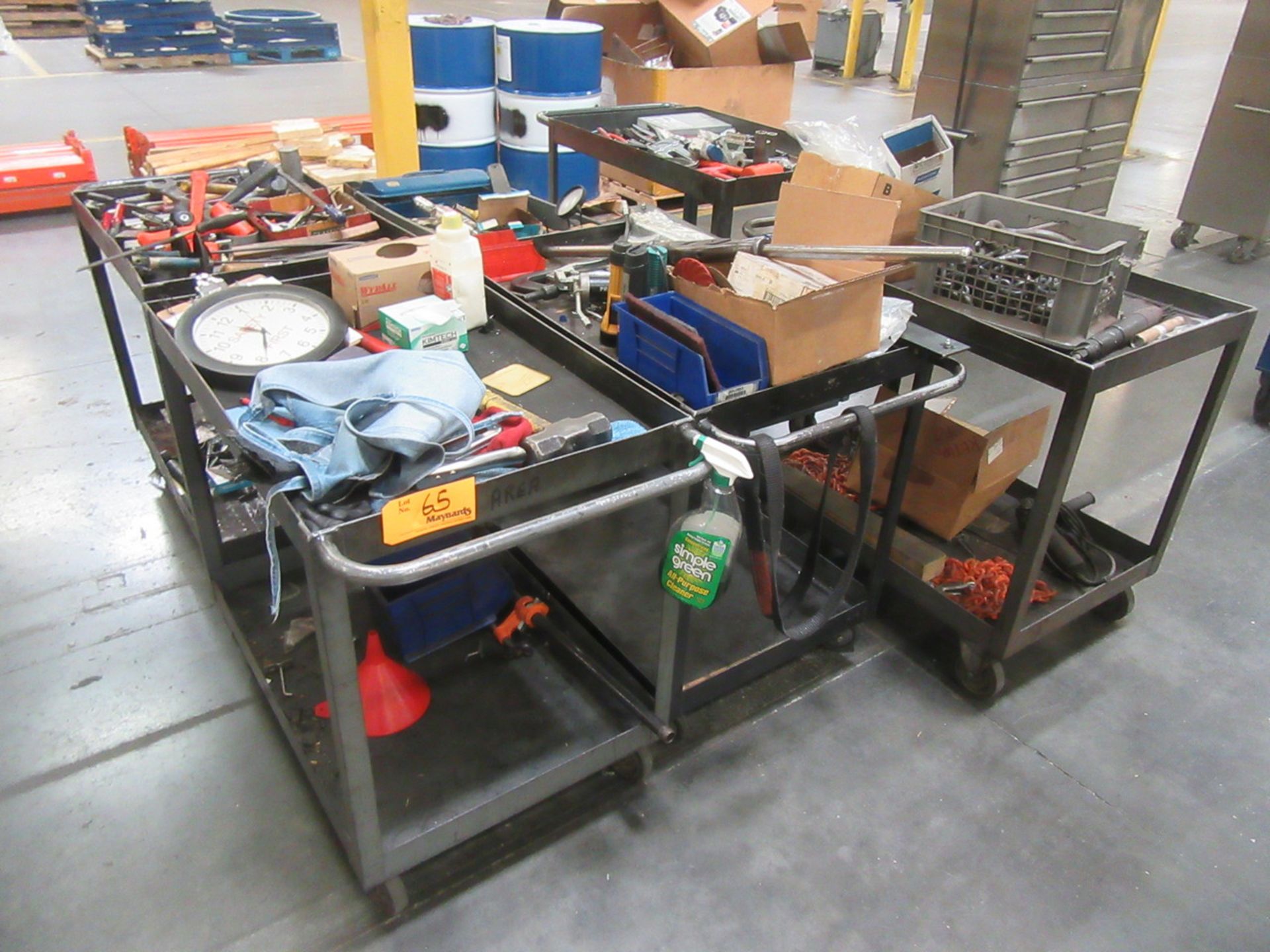 (6) Shop Carts with contents