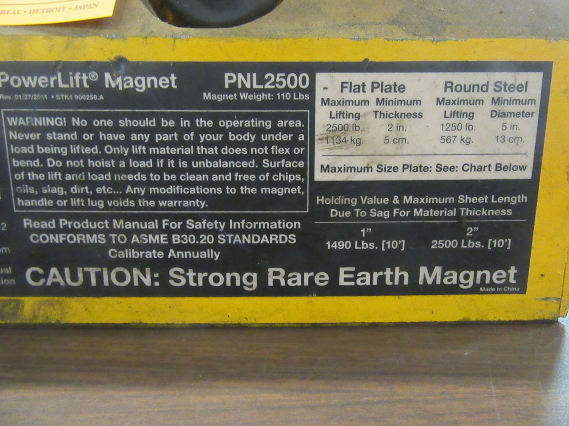 Mag-Mate PNL2500 Powerlift Magnet - Image 2 of 3