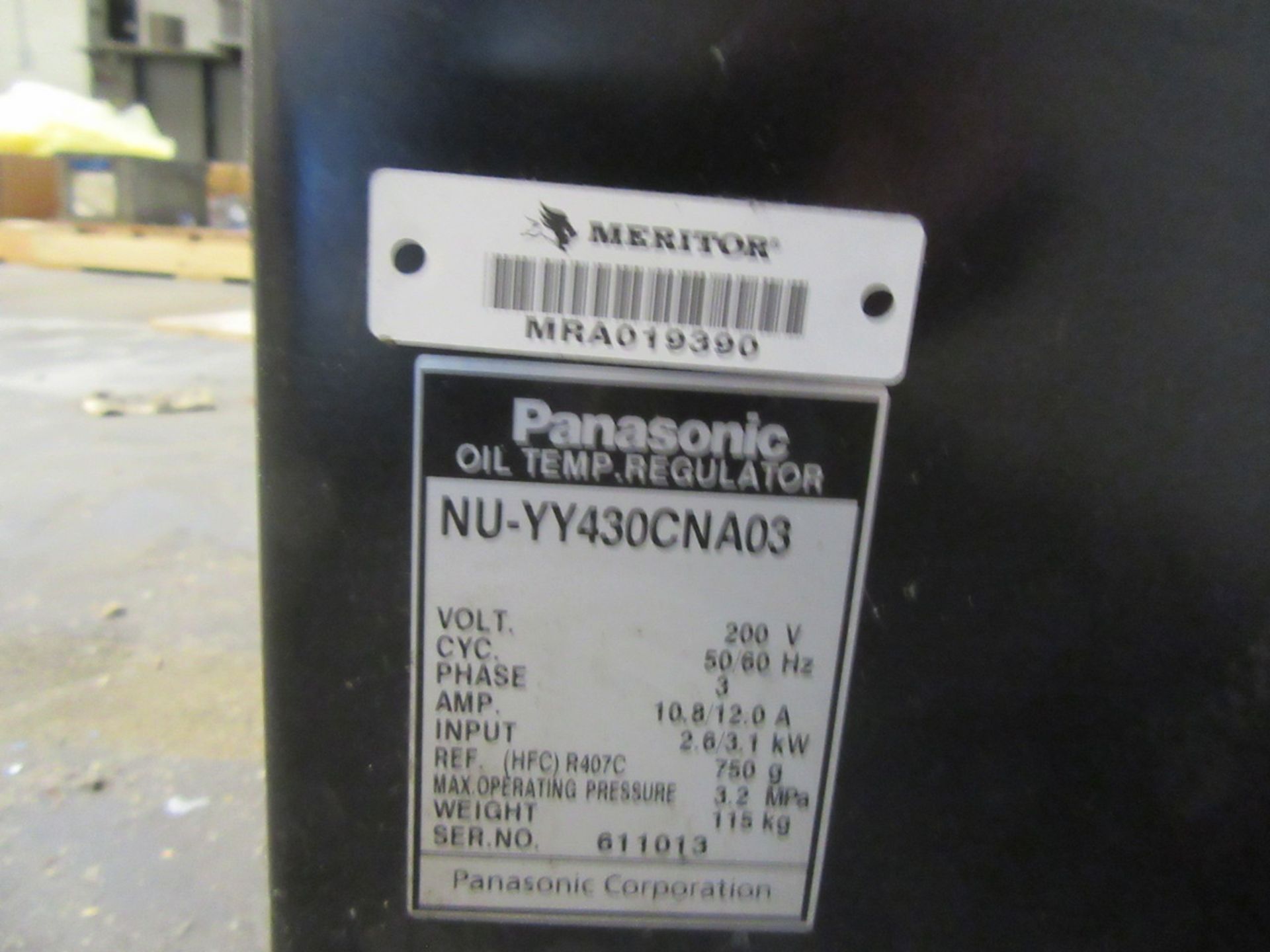 Panasonic NU-YY430CNA03 Oil Temperature Regulator - Image 3 of 3