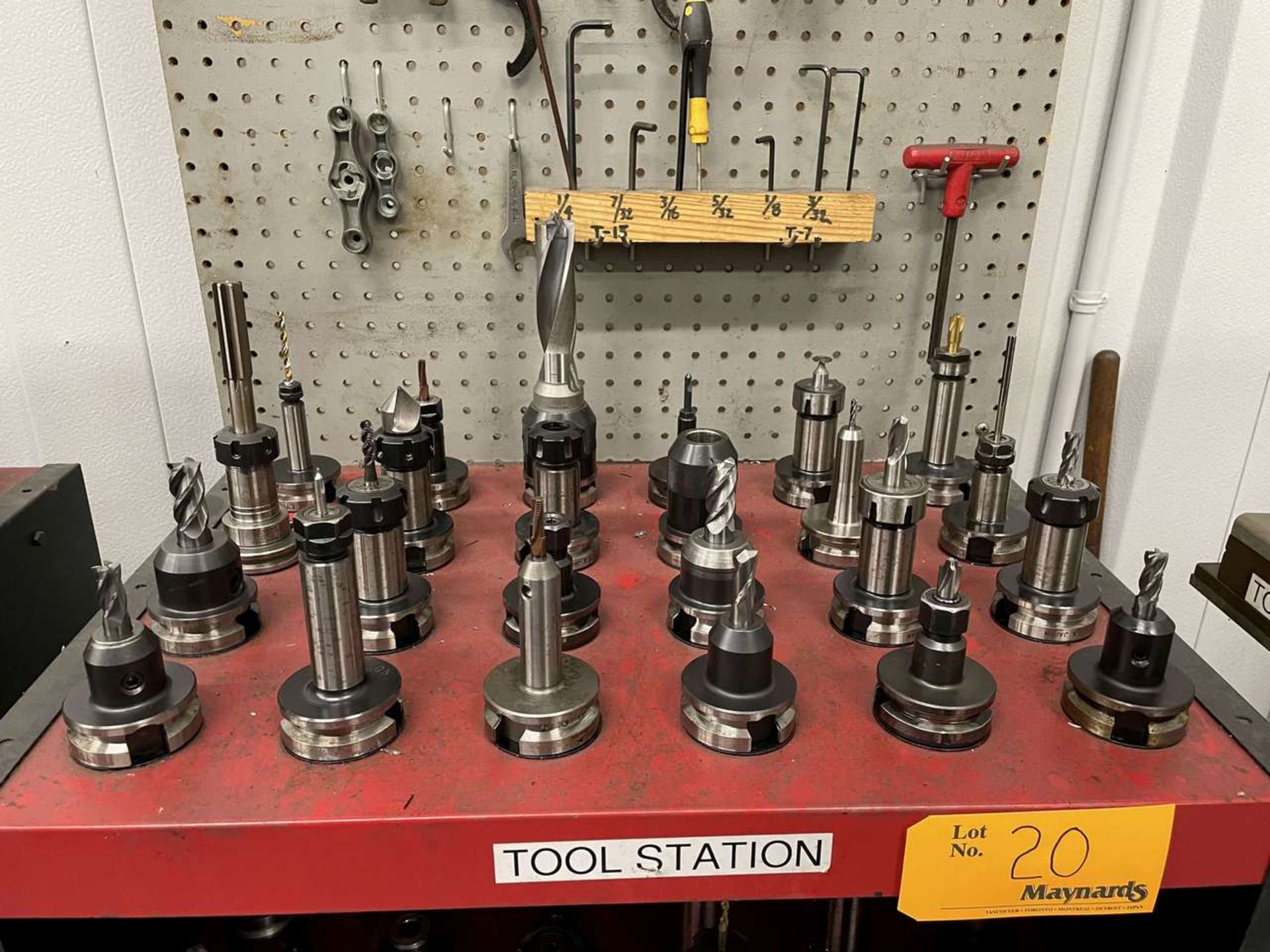 40-Taper Tool Holders w/ Huot Tool Tower & Hand Tools - Image 2 of 5