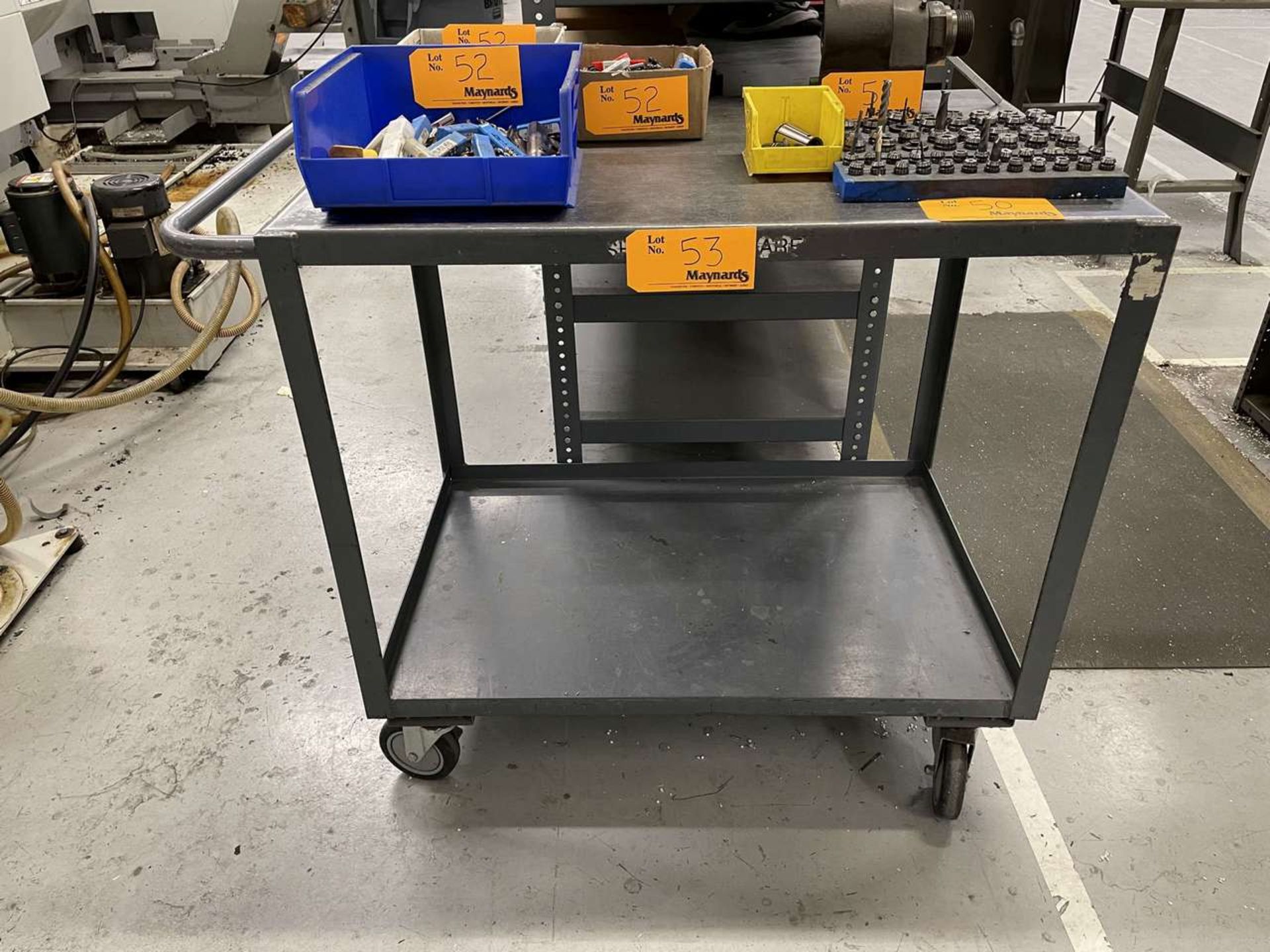 Metal Shop Cart (2' x 3' x 35" H)