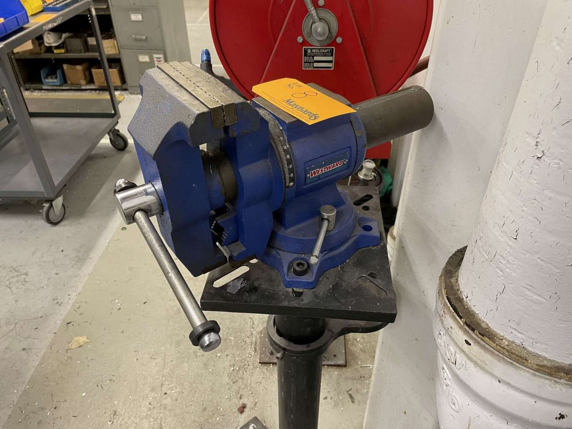 Westward 5-1/2" Vise w/ Pedestal Stand - Image 2 of 2