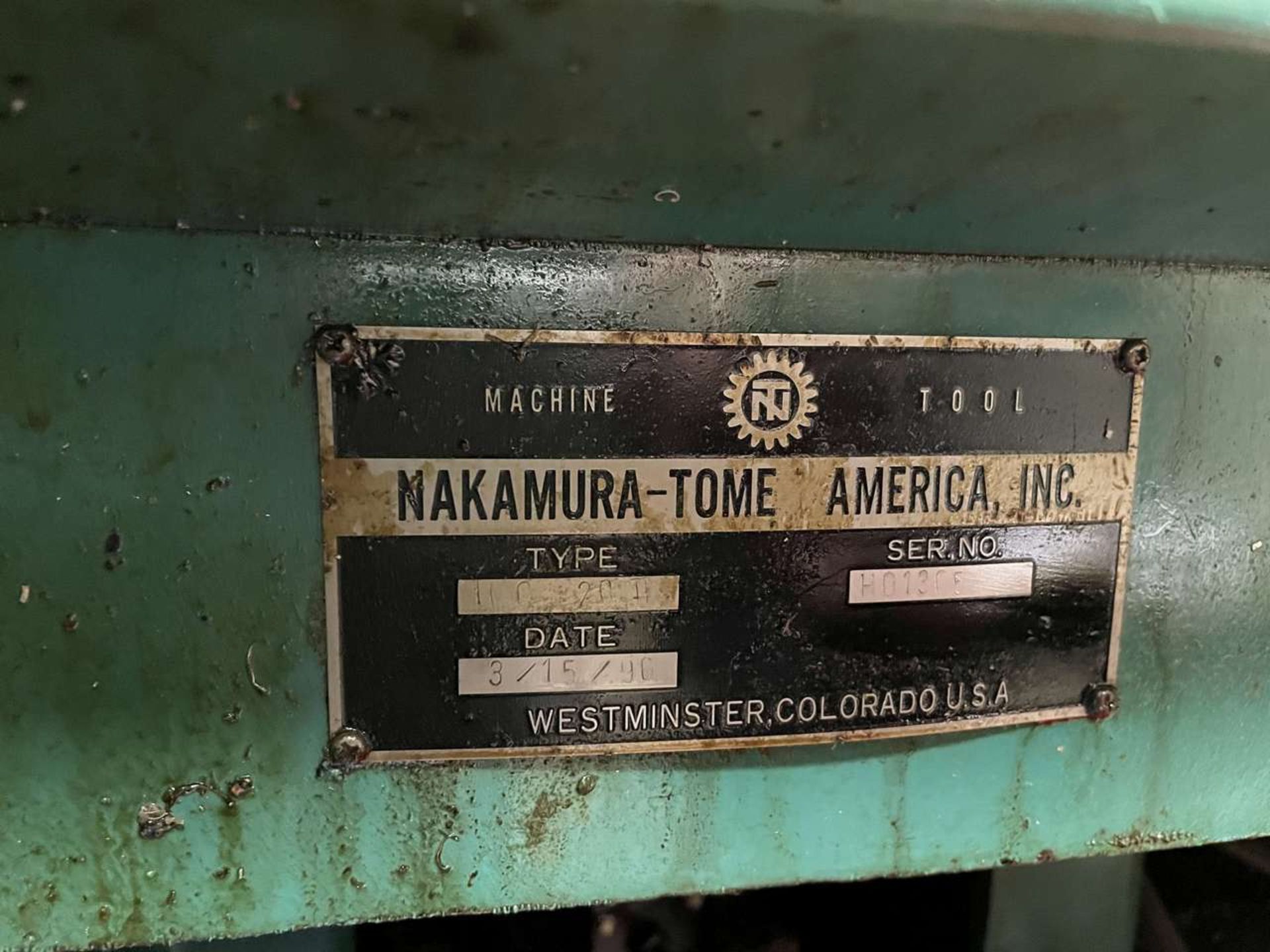 1996 Nakamura-Tome TMC-20II CNC Lathe - Image 9 of 9