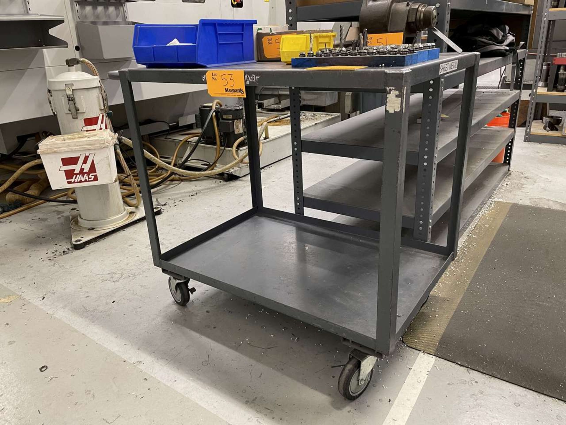 Metal Shop Cart (2' x 3' x 35" H) - Image 2 of 2