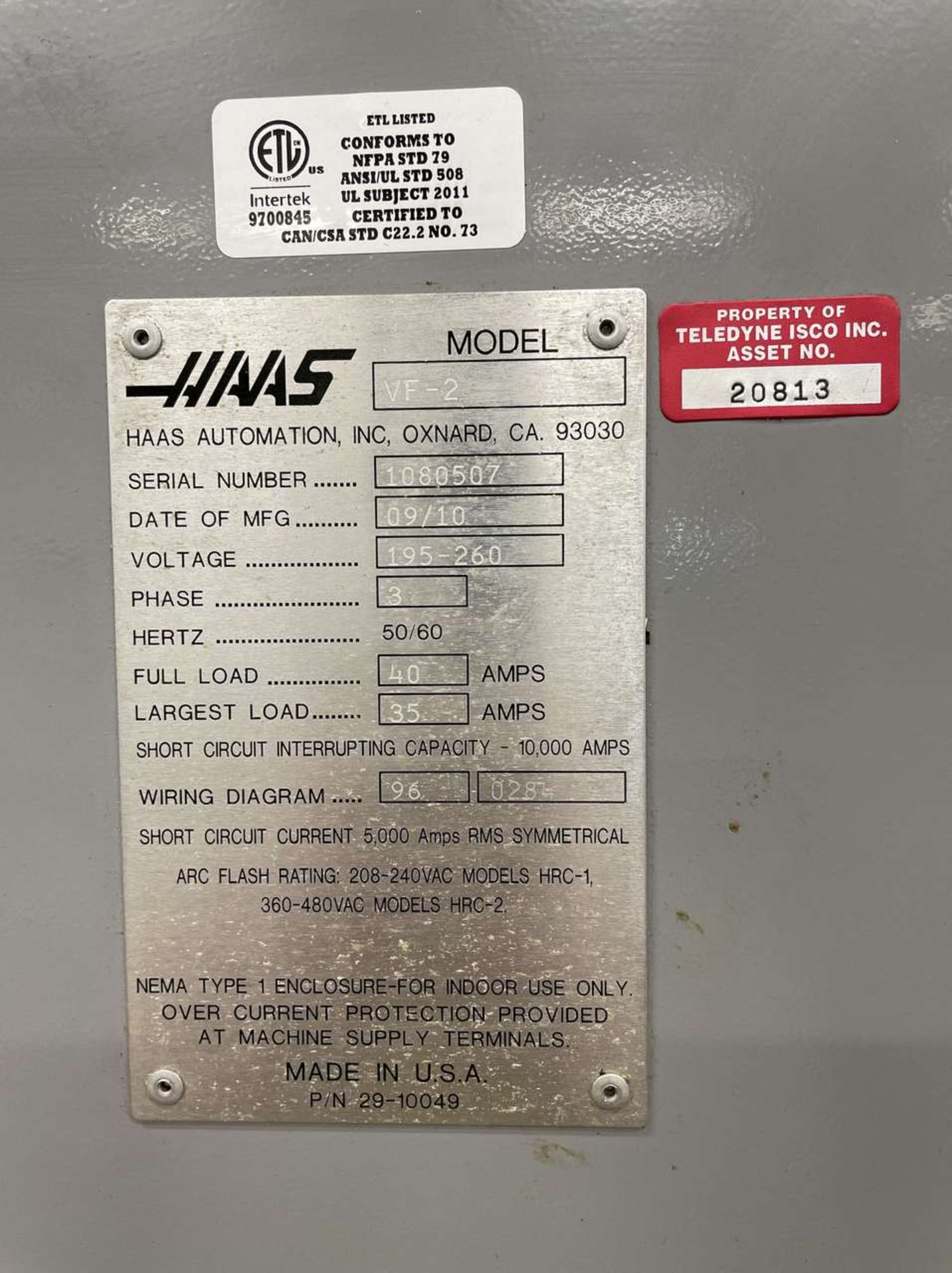 2010 Haas VF-2 CNC Vertical Machining Center - Image 16 of 16