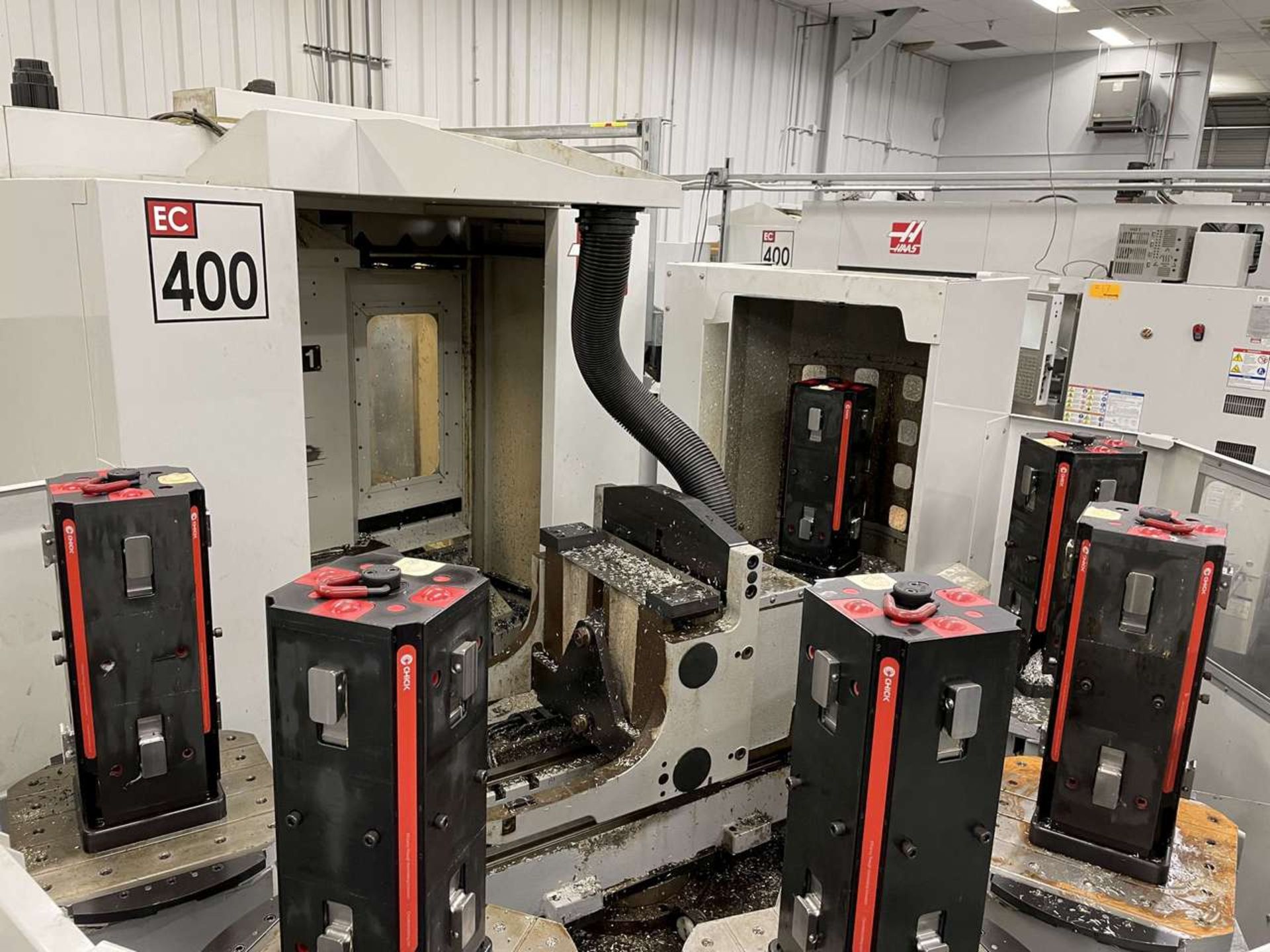 2008 Haas EC-400PP 4-Axis CNC Horizontal Machining Center w/ 6-Station Pallet Pool - Image 10 of 19