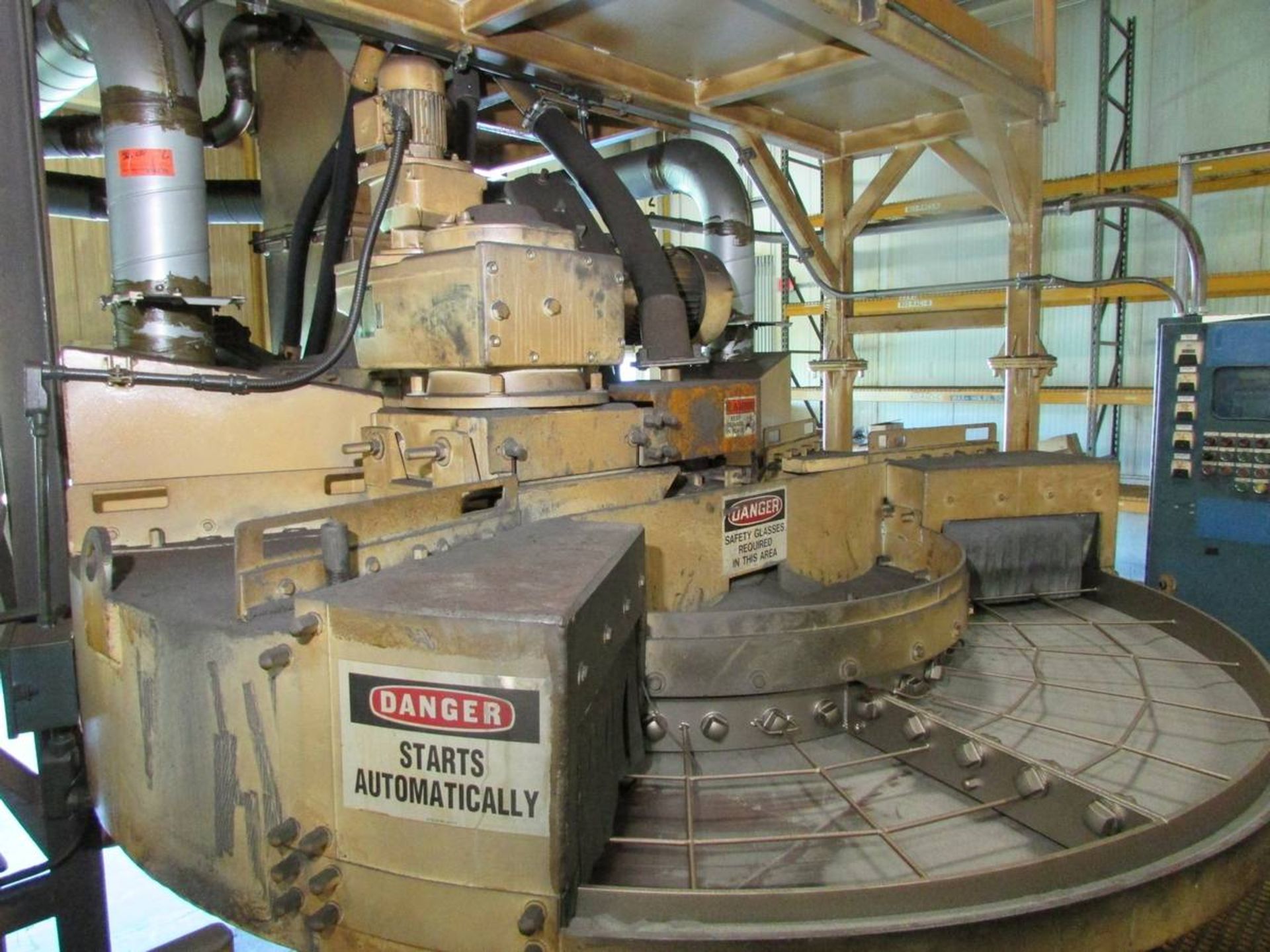 2000 USF Surface Preparation Group DE0001AQ 4-Wheel Tru-Blast Rotary Mesh Table Wheelabrator - Image 3 of 19