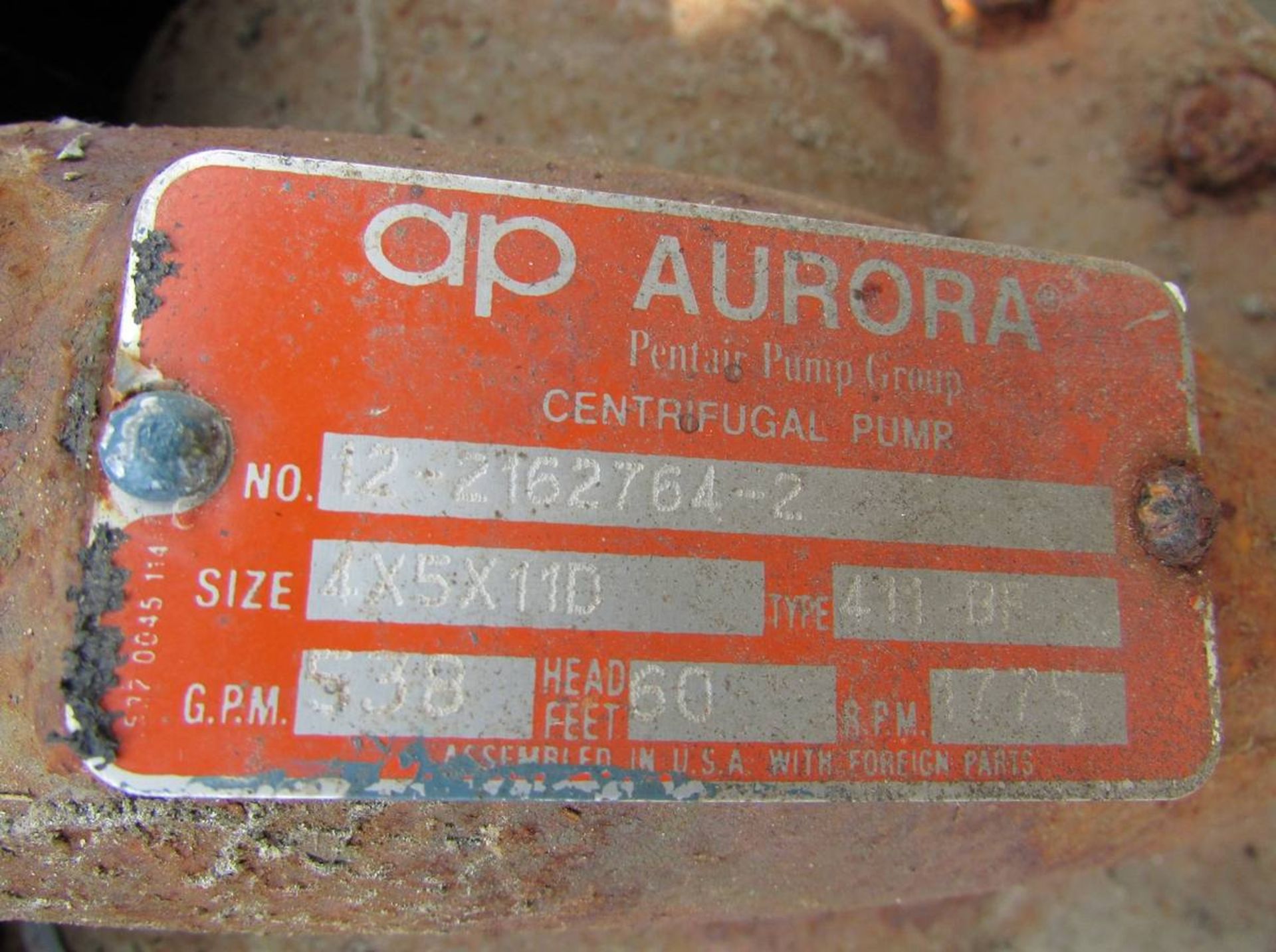 Aurora Pentair Pump Group 411 BF 15HP Centrifugal Pump Skid - Image 8 of 8