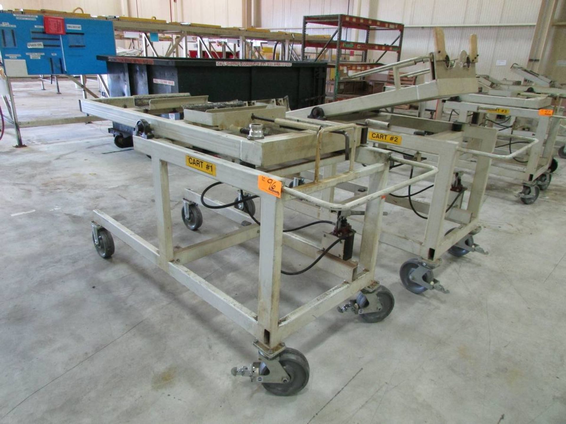 (2) Broach Tooling Loading Carts