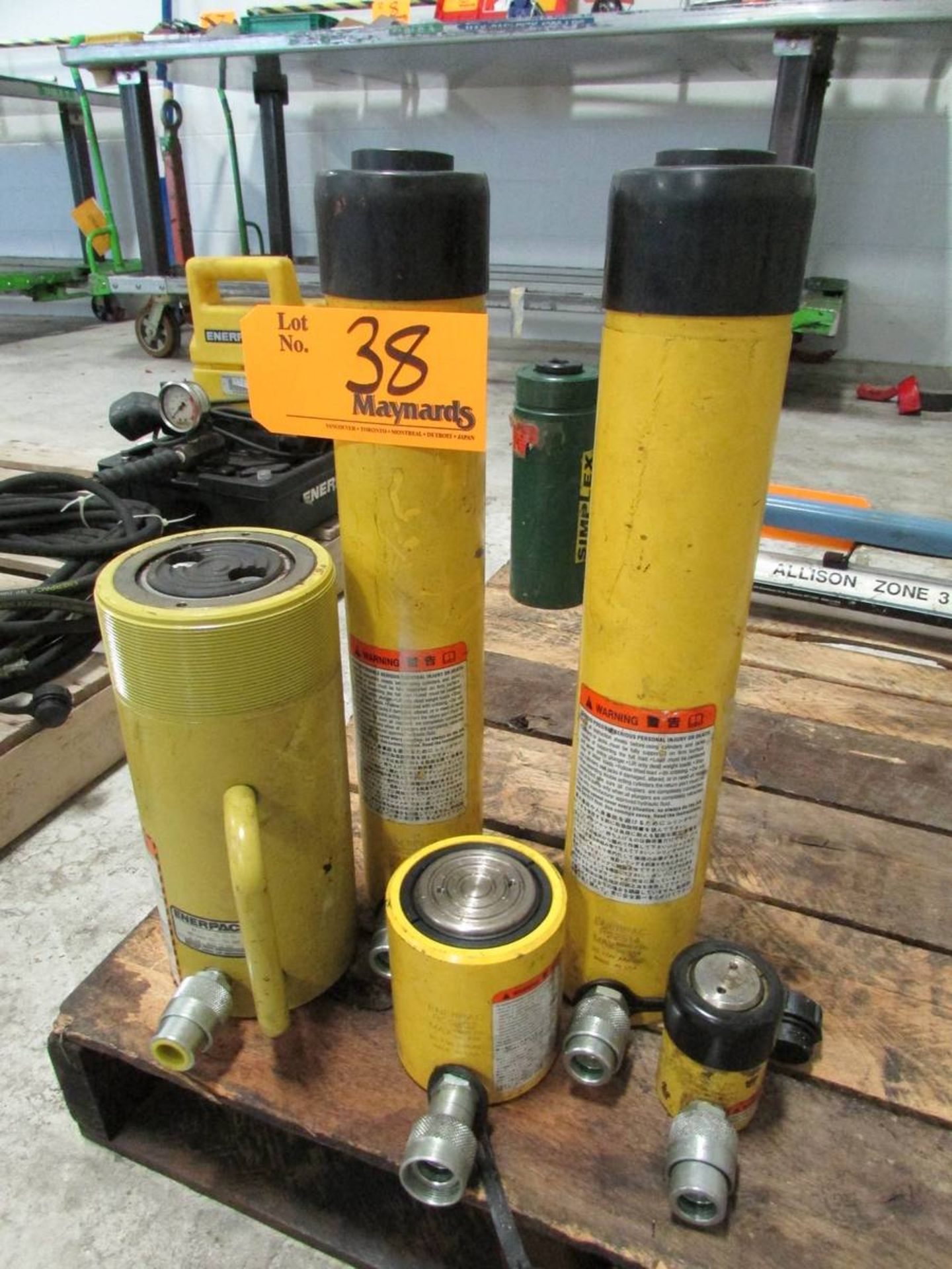 Enerpac (5) Assorted Hydraulic Rams