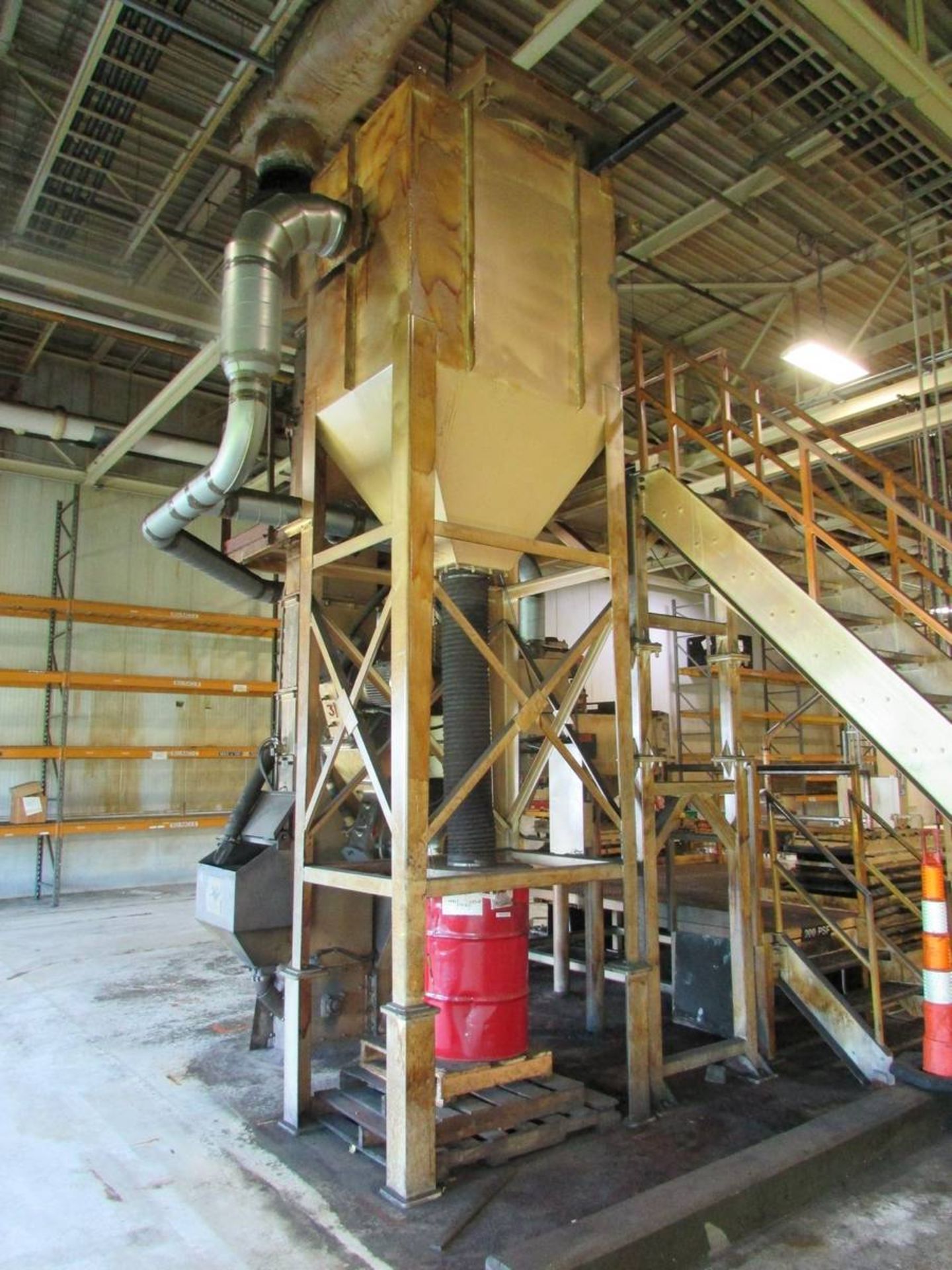 2000 USF Surface Preparation Group DE0001AQ 4-Wheel Tru-Blast Rotary Mesh Table Wheelabrator - Image 12 of 19