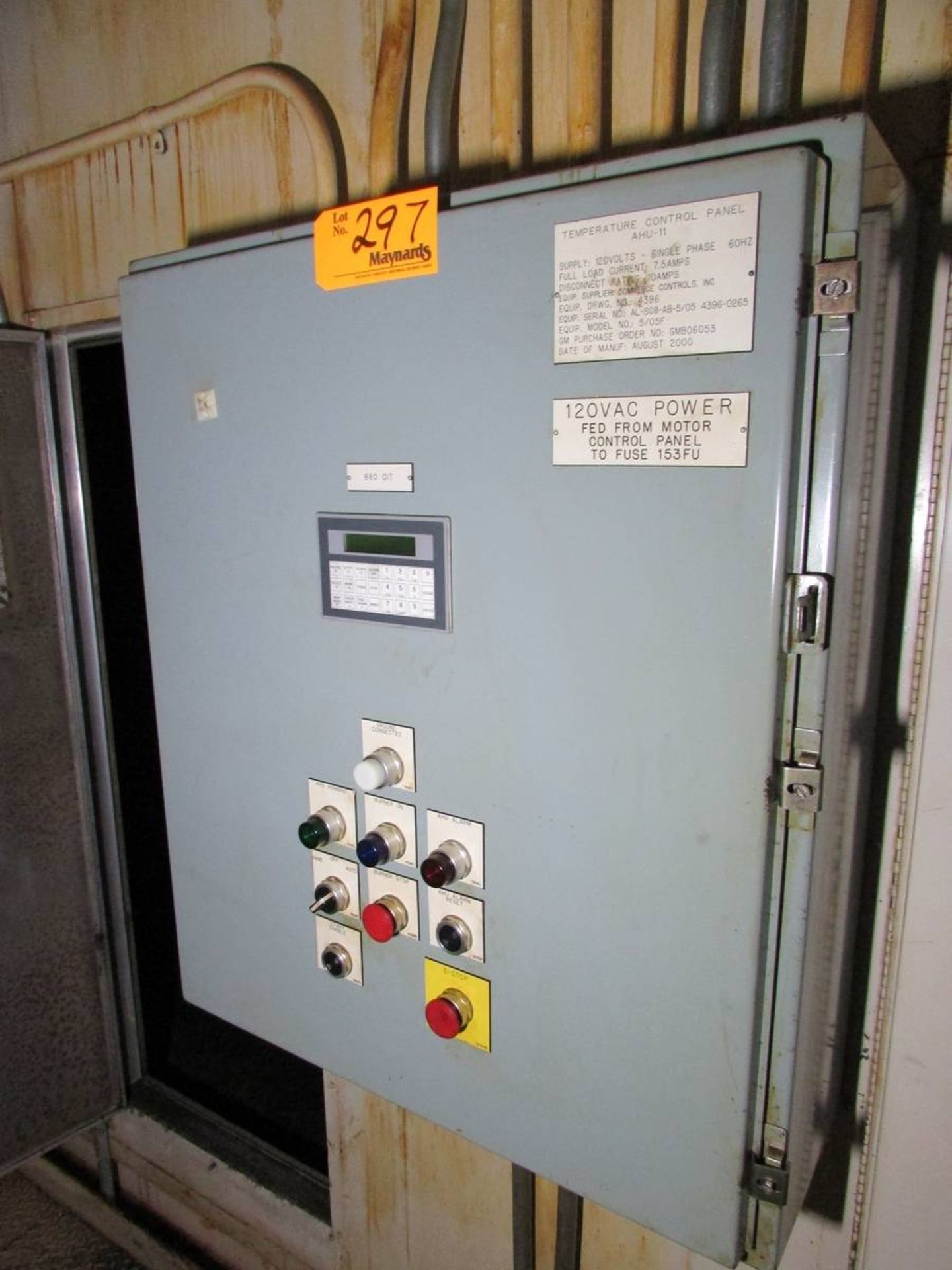 2000 Webco CUS-35 Overhead Air Handling Unit - Image 15 of 17