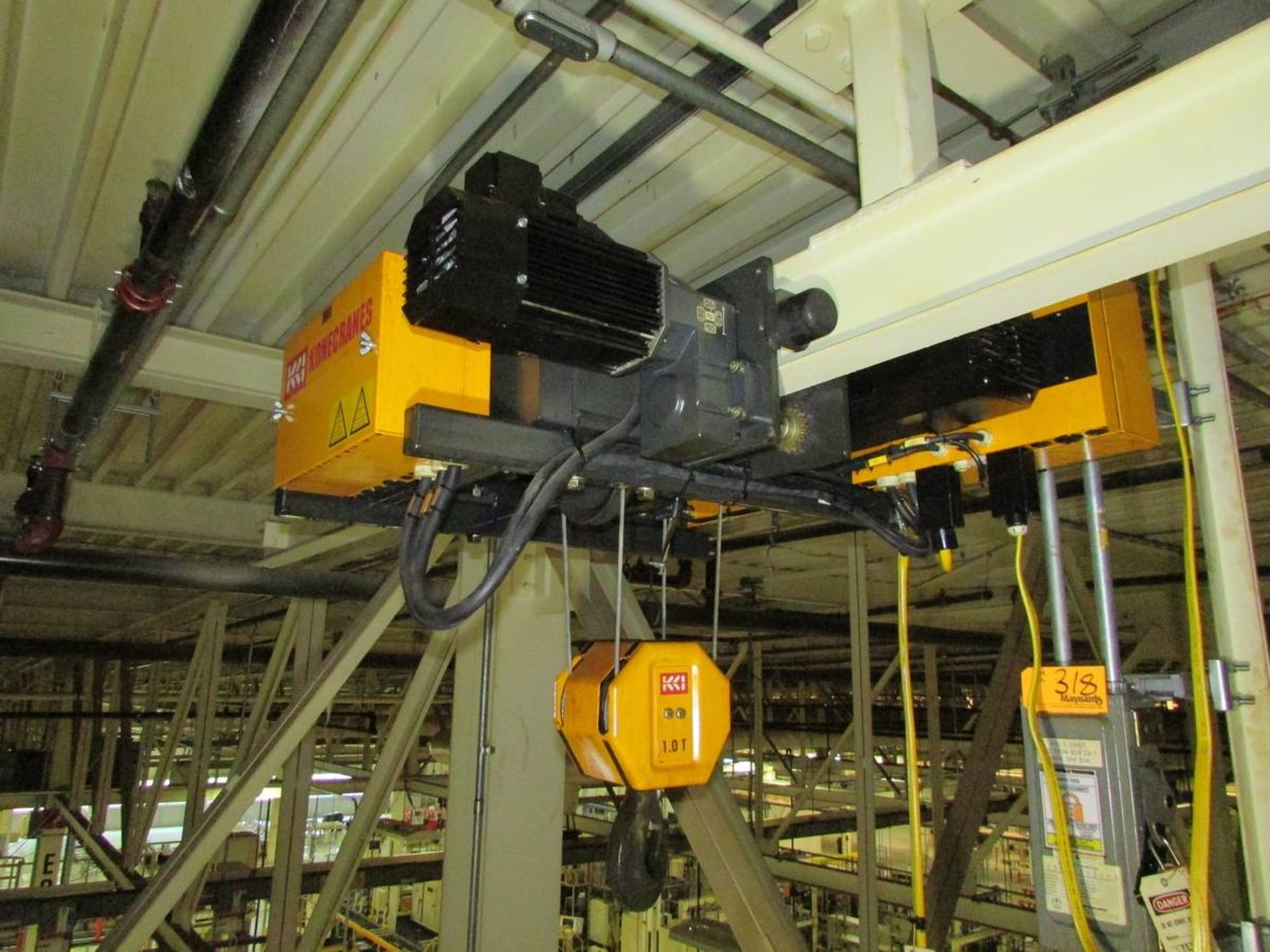 KoneCranes XL100 1 Ton Steel Braided Cable Electric Hoist - Image 2 of 6