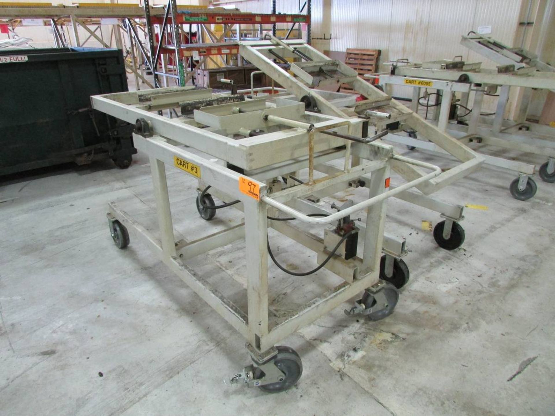 (2) Broach Tooling Loading Carts