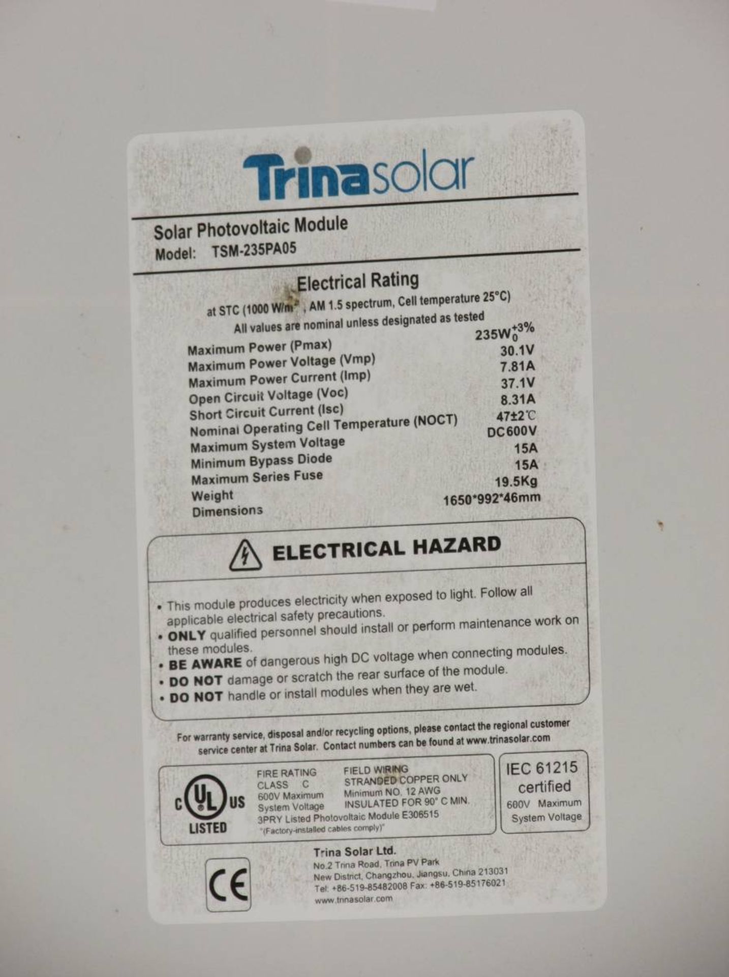 2010 Standard Solar 9.87kW Photovoltaic EV Car Charging Carport - Image 8 of 17