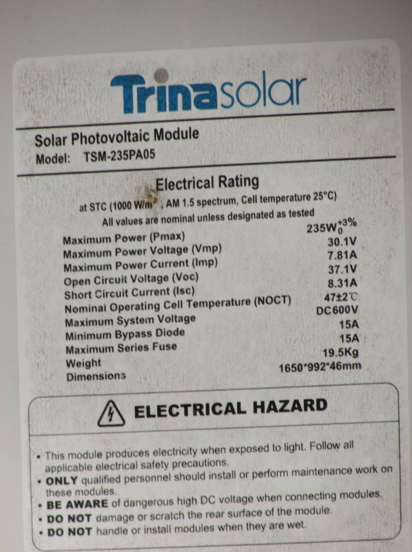 2010 Standard Solar 9.87kW Photovoltaic EV Car Charging Carport - Image 9 of 17