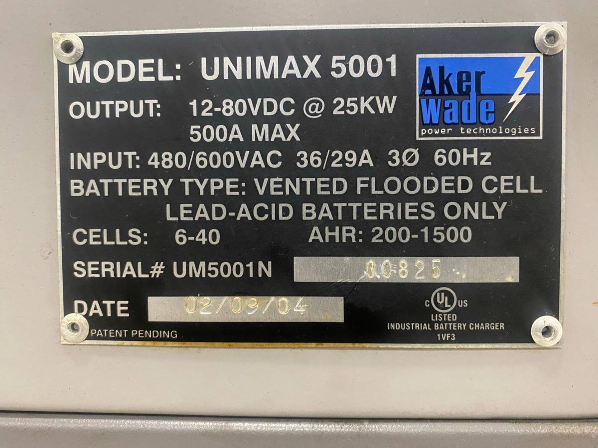 2004 Uni Max 500 6-40 Cells Battery Charger - Image 4 of 4