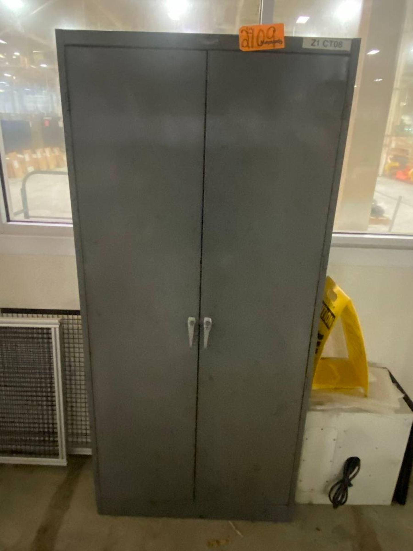 Tennsco (1) Aluminum 2-Door Storage Cabinet - Image 3 of 3