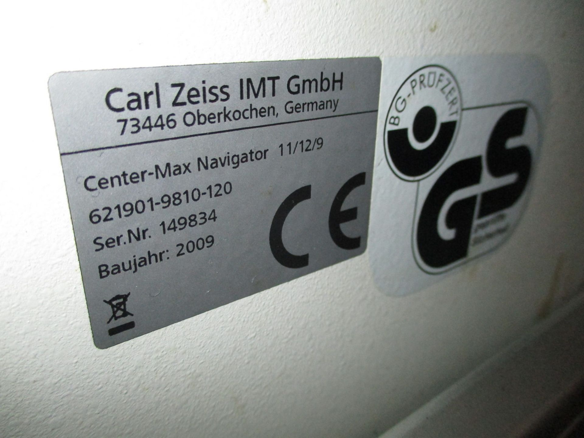 2009 Zeiss Center Max Navigator 11/12/9 Coordinate Measuring Machine - Image 5 of 18