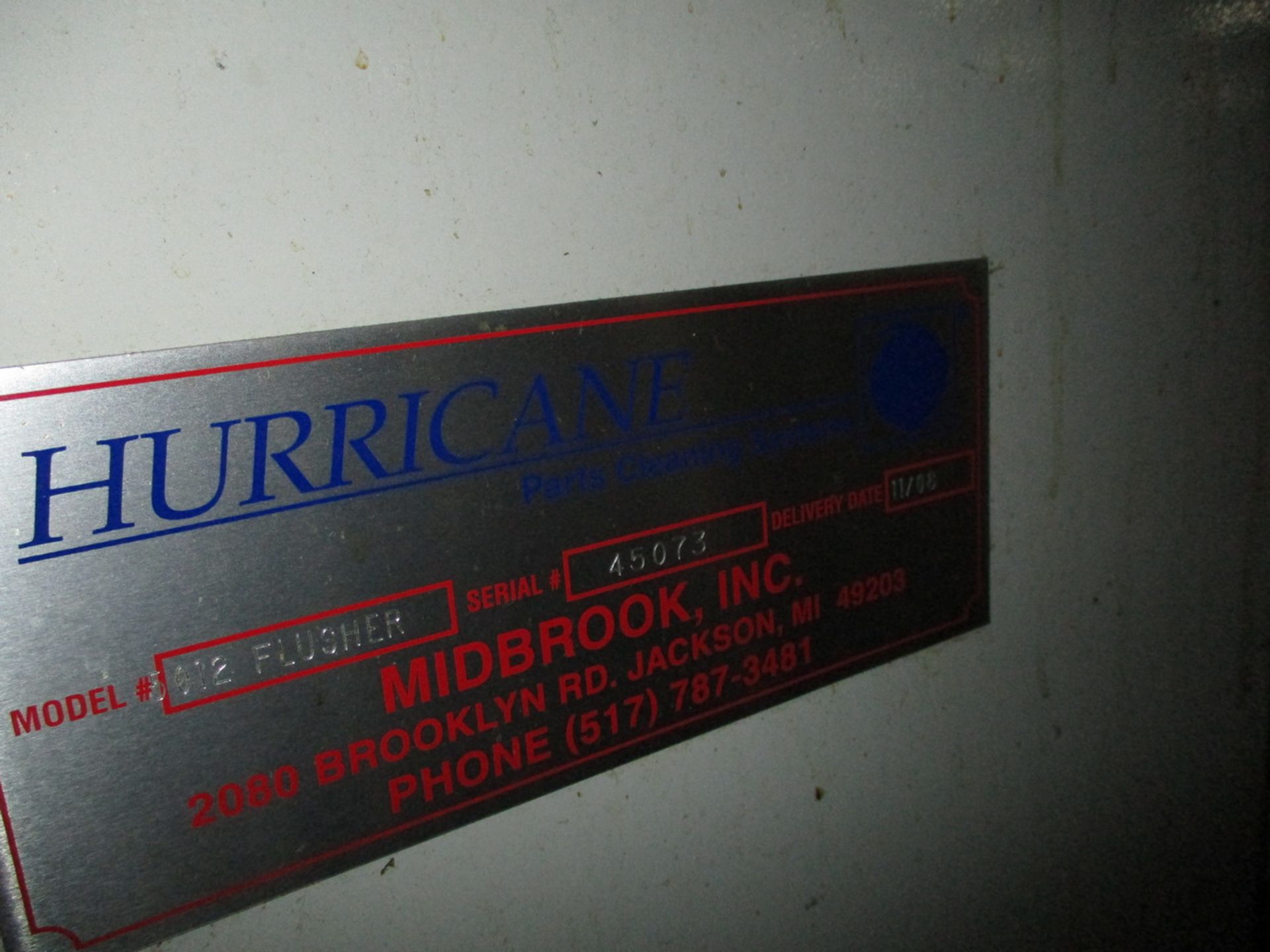 2008 Midbrook 5012 Wash/Blow-Off Flusher Single Lane Washer - Image 6 of 6