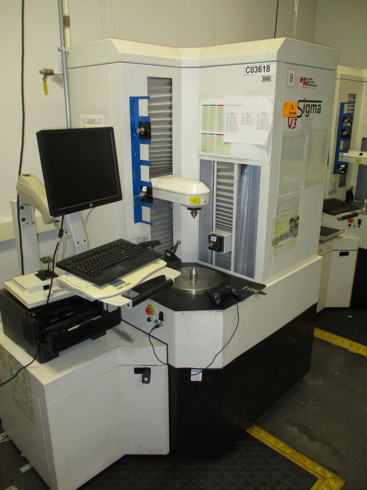 2006 M&M / Gleason Sigma V3 12" Gear Tester