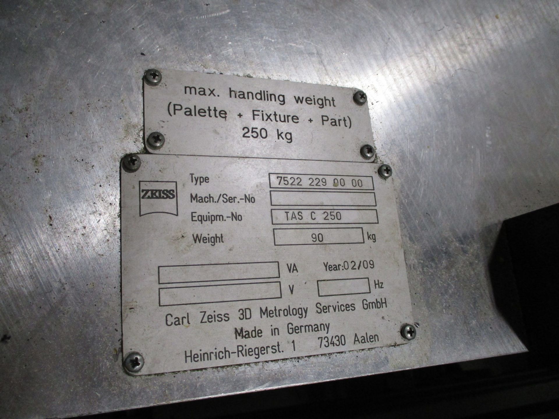 2009 Zeiss Center Max Navigator 11/12/9 Coordinate Measuring Machine - Image 8 of 18