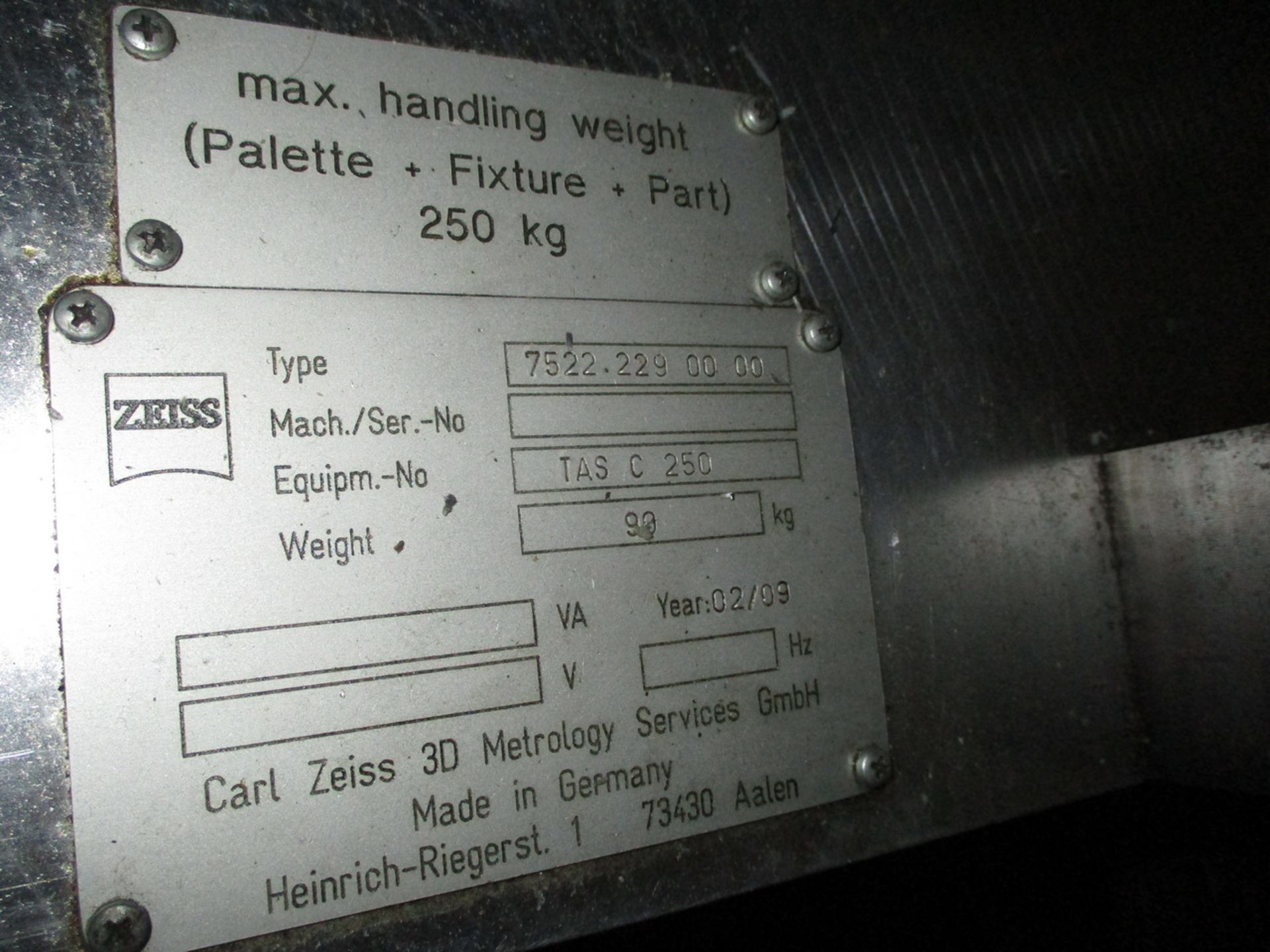 2009 Zeiss Center Max Navigator 11/12/9 Coordinate Measuring Machine - Image 4 of 20