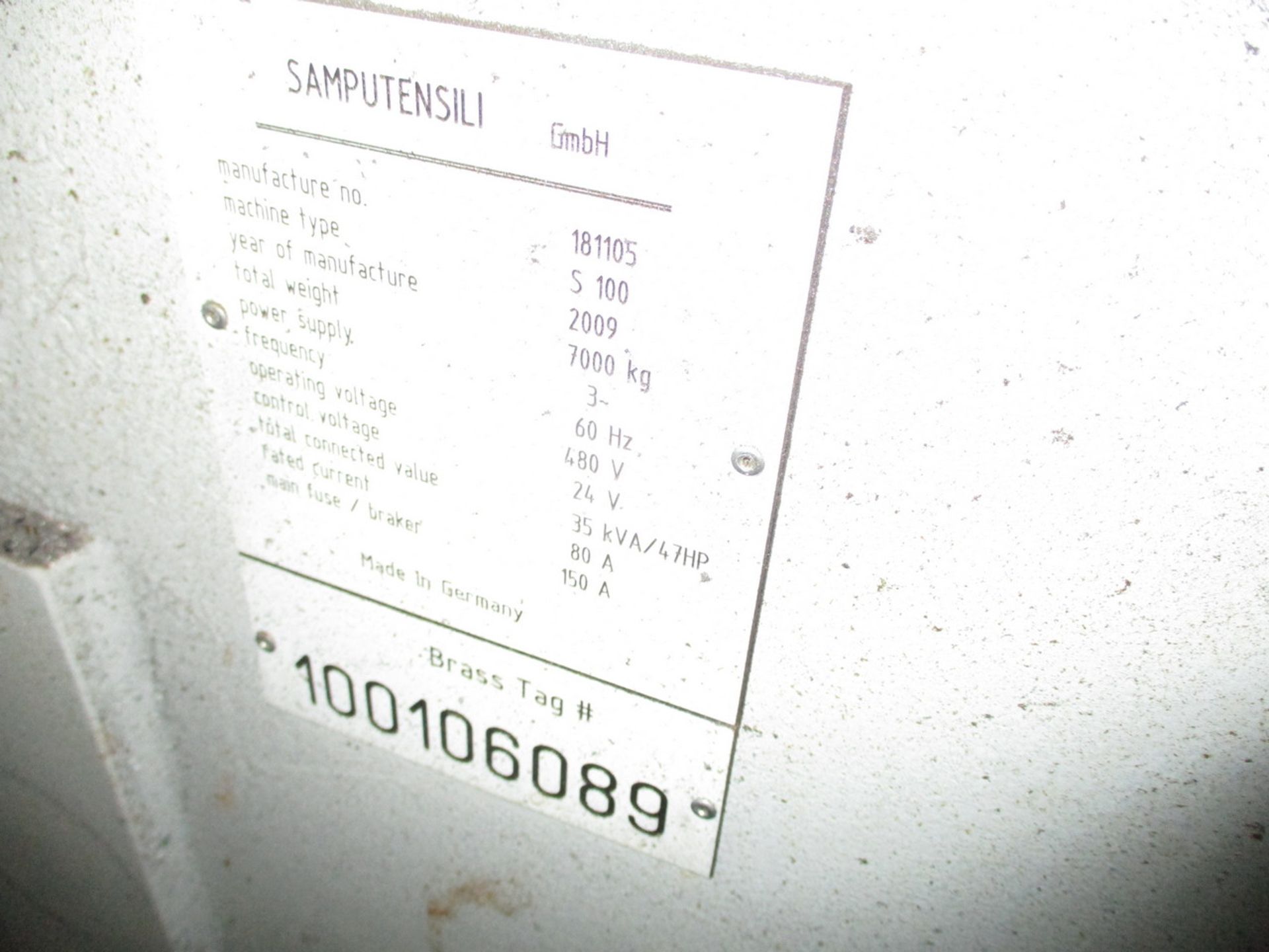 2009 Samputensilli S100 CNC Gear Hobber - Image 7 of 9